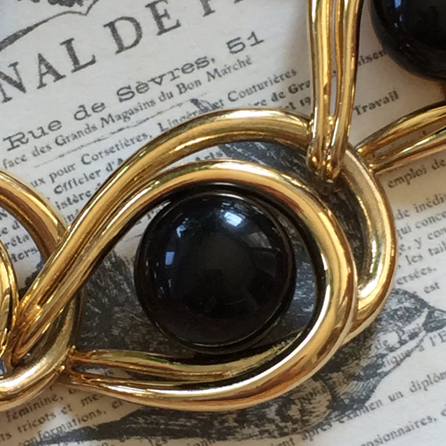 Vintage Givenchy Paris, NY Bracelet - Lady Slippers