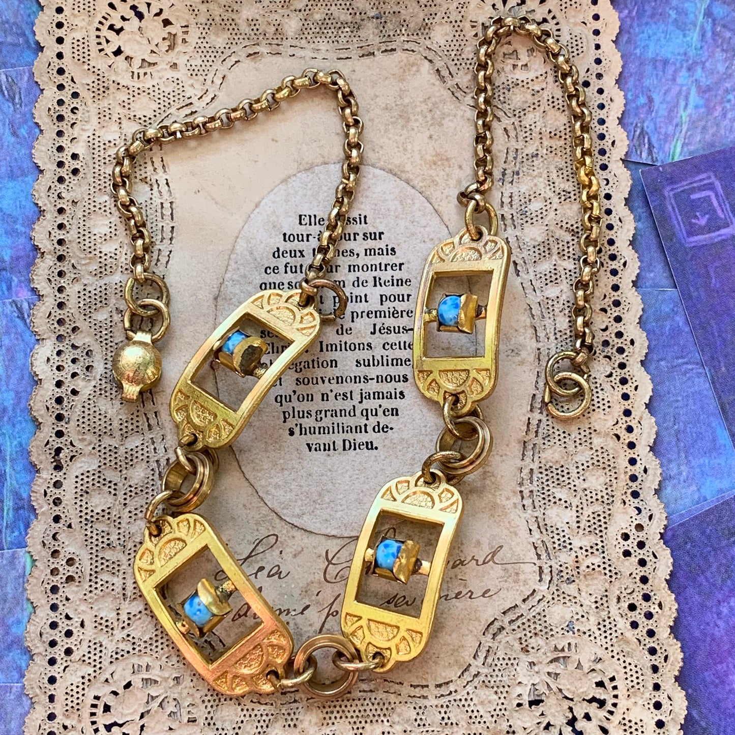 Art Deco Necklace - Lady Slippers