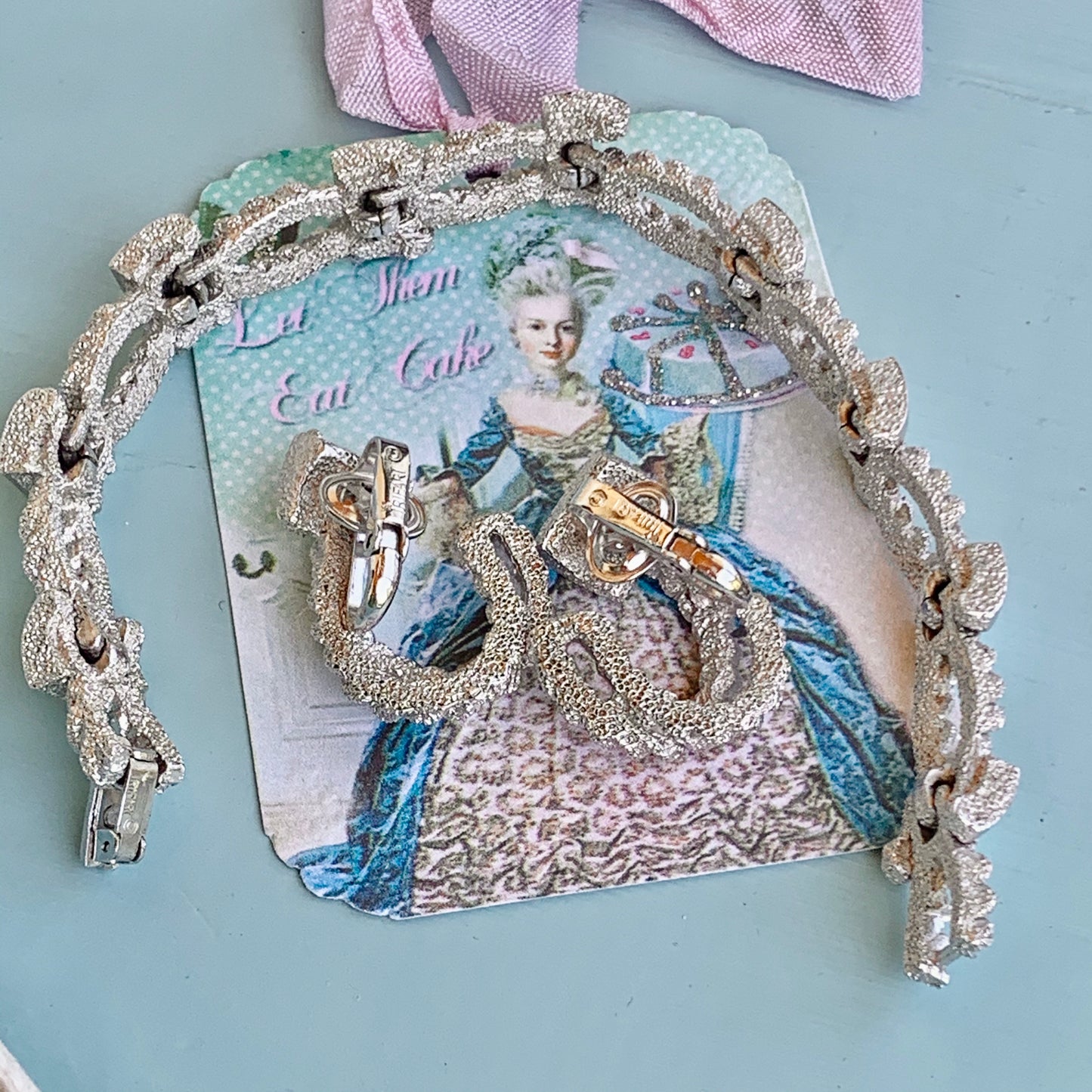 Vintage Trifari Cowgirl Bracelet & Earring Set