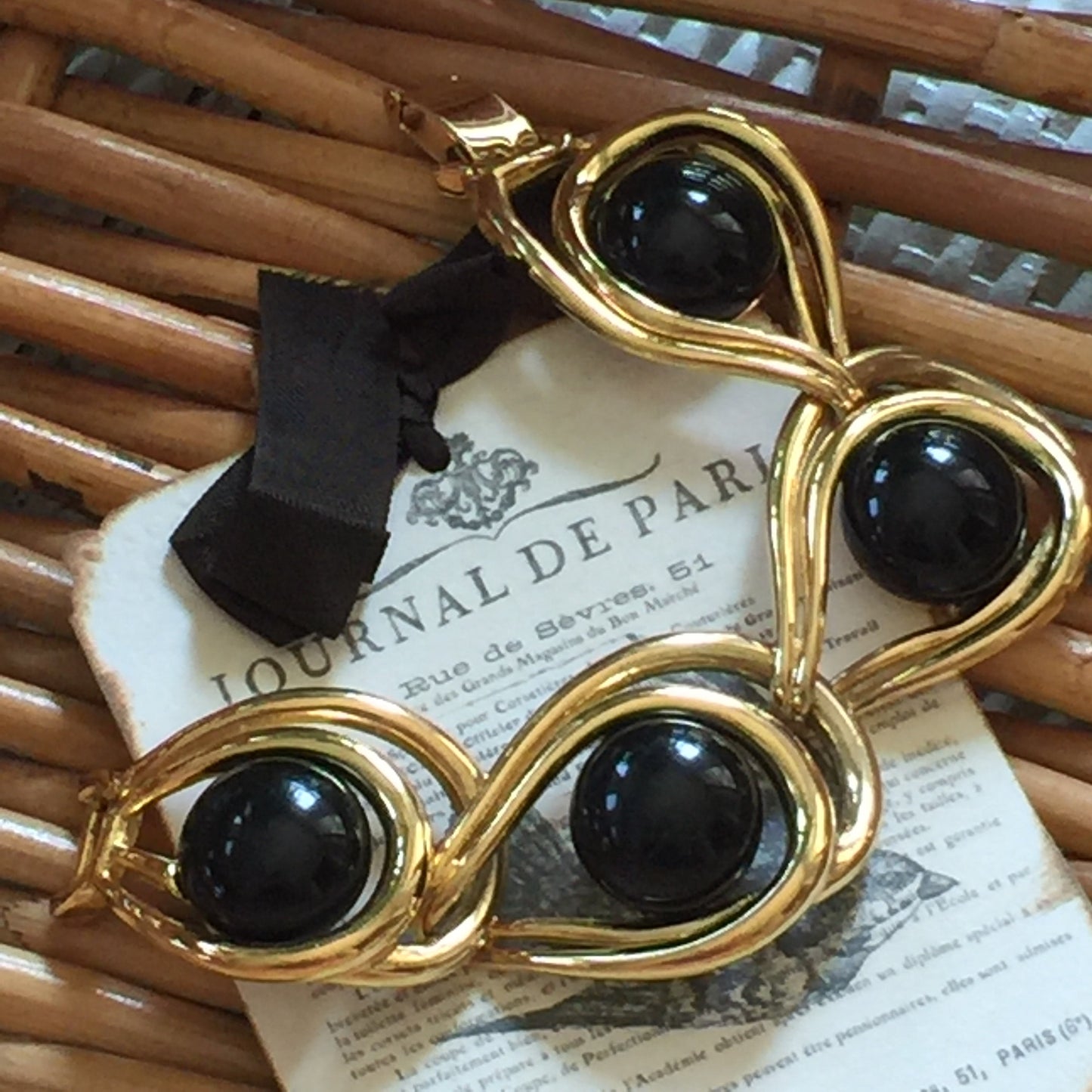 Vintage Givenchy Paris, NY Bracelet - Lady Slippers