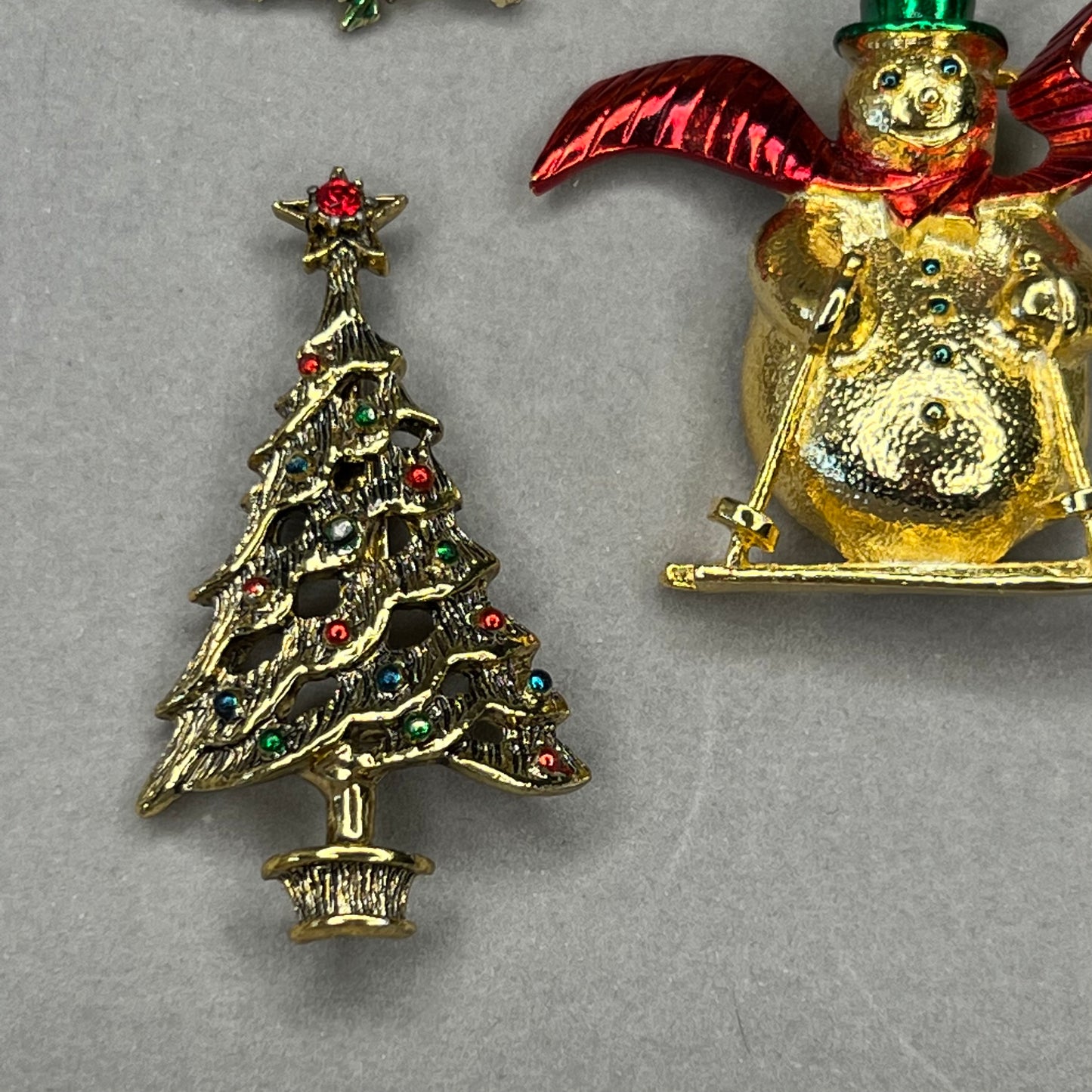 Collection of Vintage Christmas Pins
