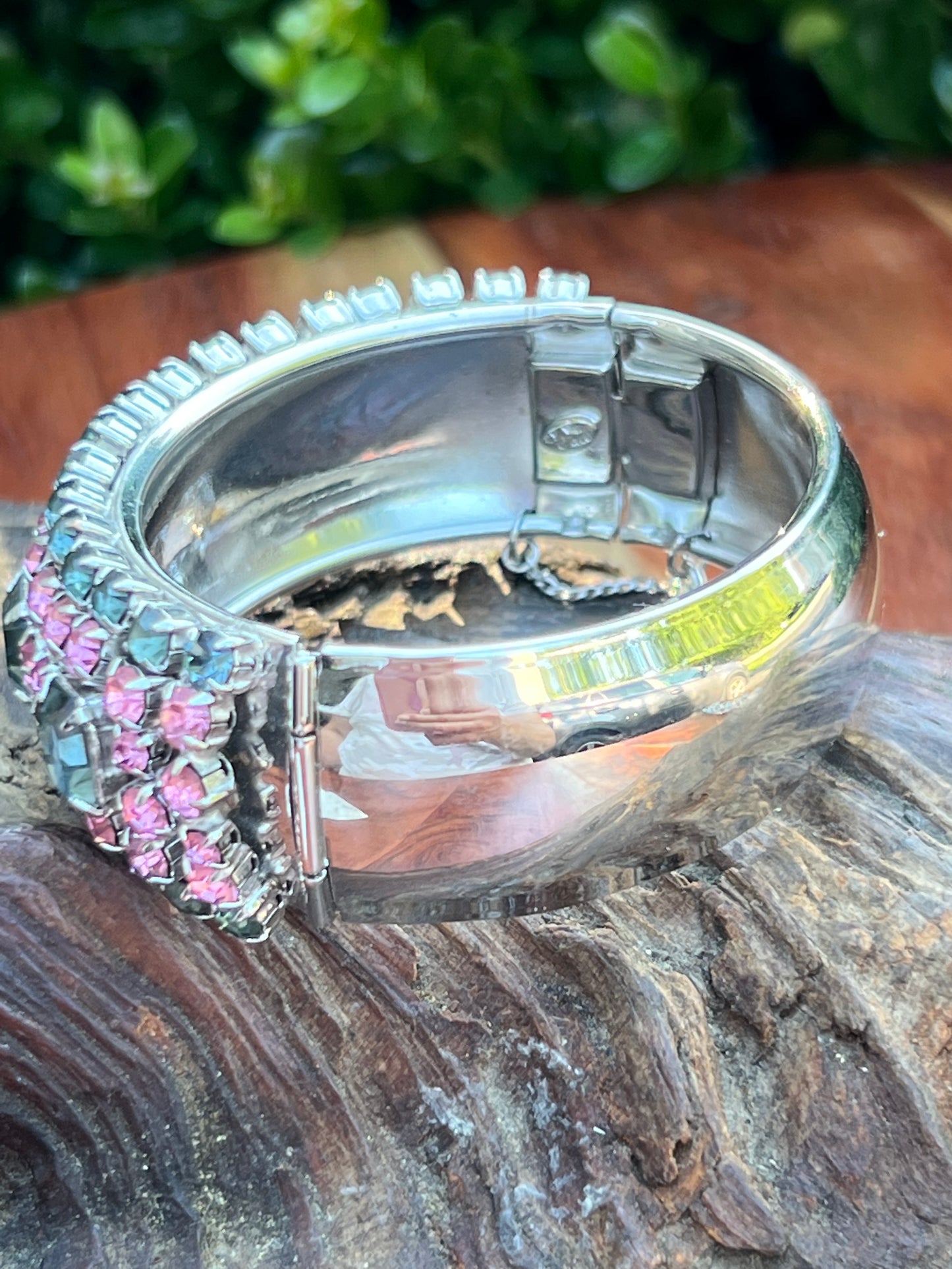 Vintage By Gale Rhinestone Cuff Bracelet