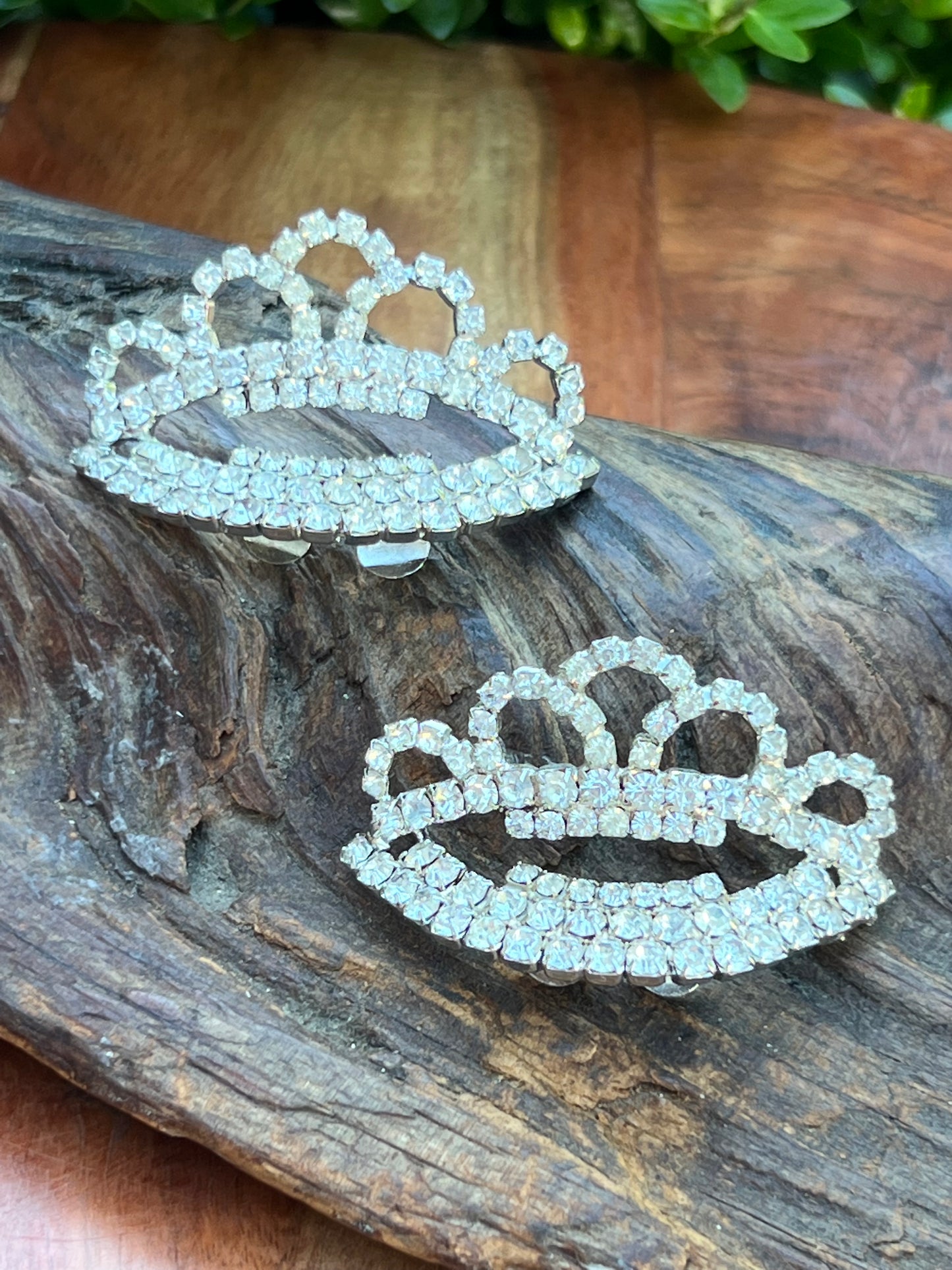 Vintage Princess Rhinestone Shoe Clips