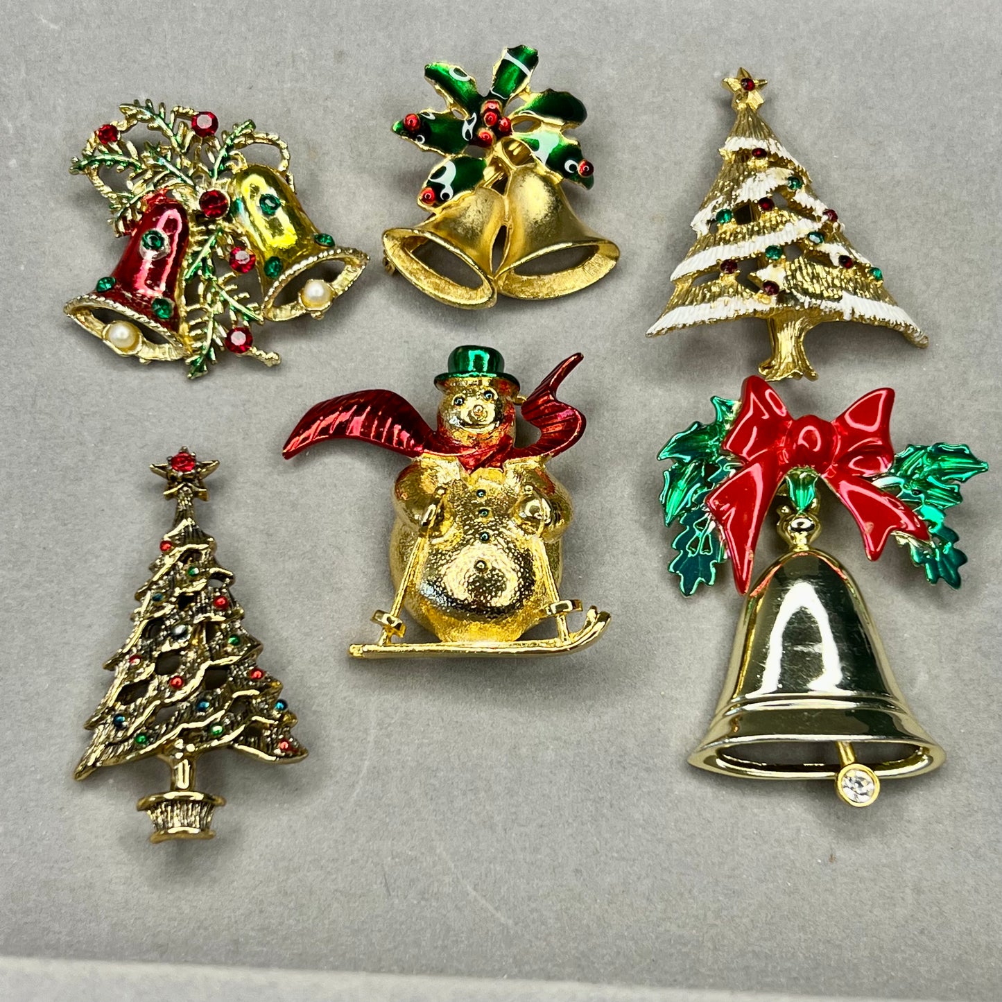Collection of Vintage Christmas Pins