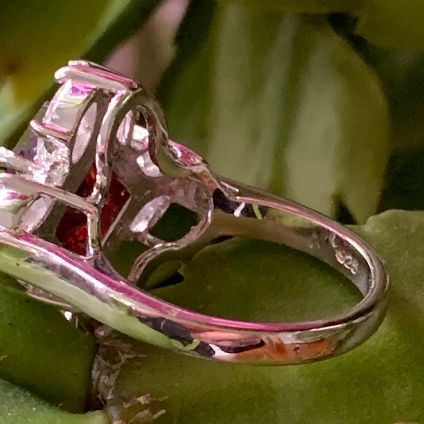 Sterling Silver & Cubic Zirconia Ring - Lady Slippers