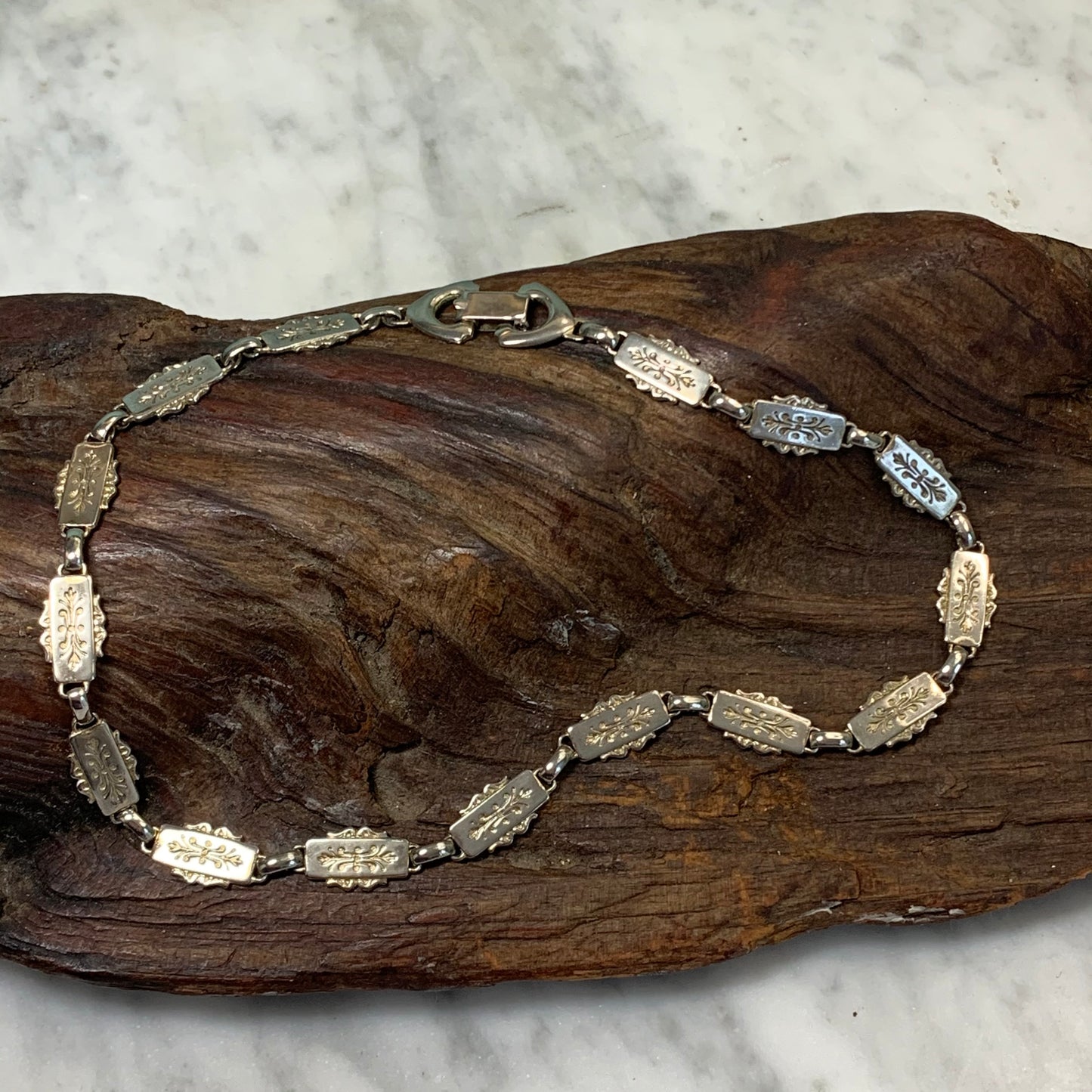 Vintage Marino Silver Tone Metal Necklace