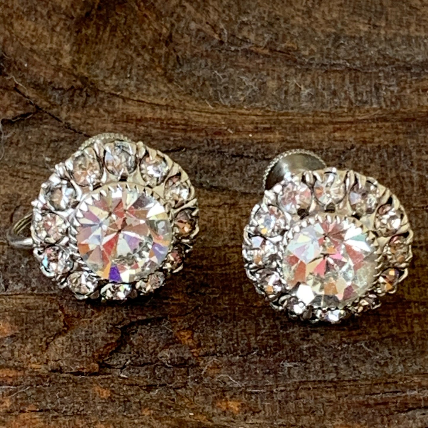 Sparkling Vintage Rhinestone Earrings