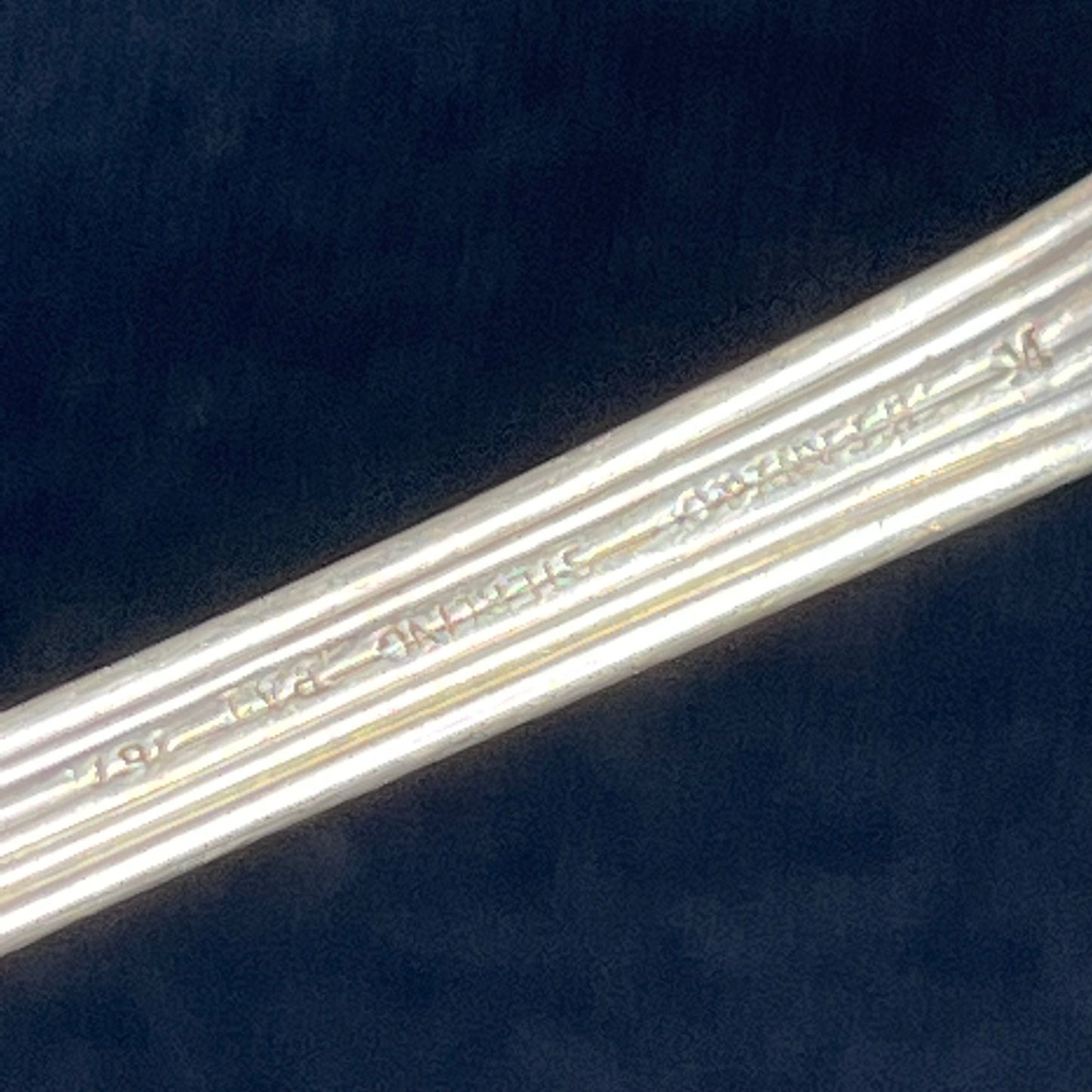 Antique Japanese By Tiffany & Co Sterling Silver Fish Fork Audubon