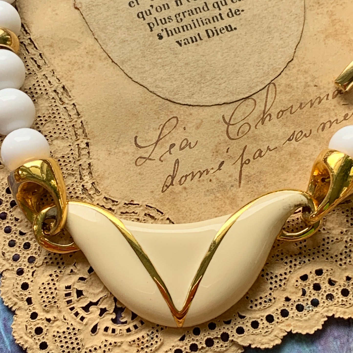 Vintage Napier Necklace - Lady Slippers