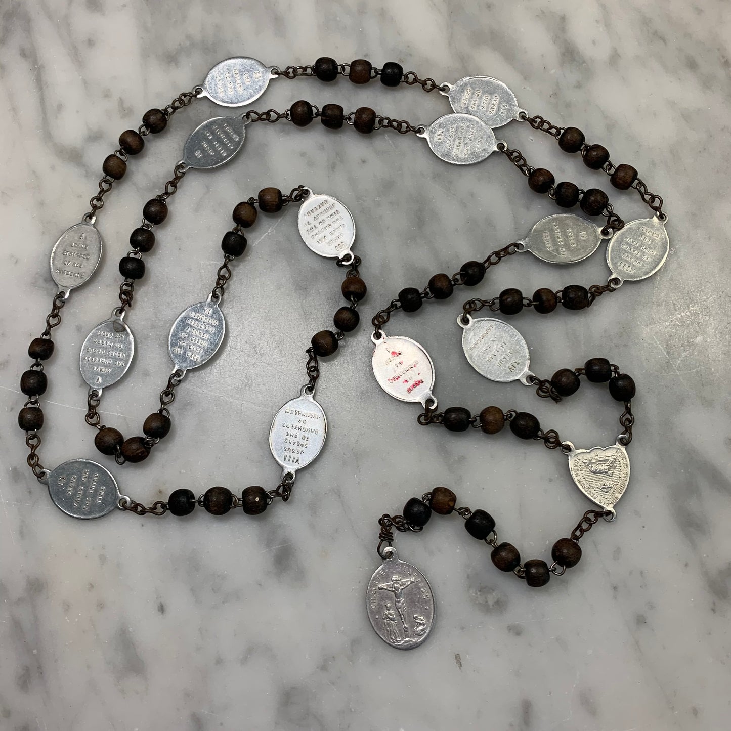 Antique French Mother of Sorrows Servite Rosary