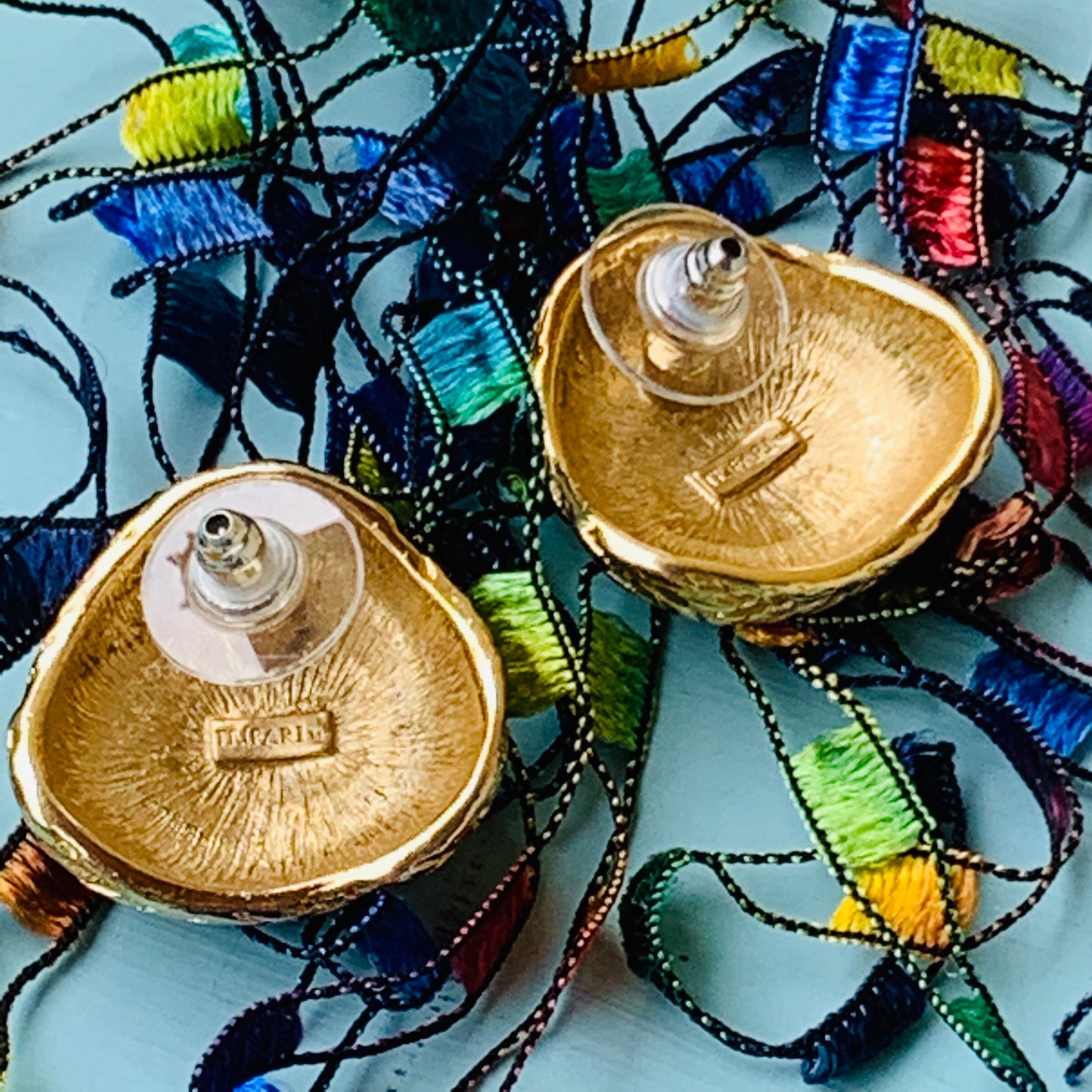 Vintage Trifari Pierced Earrrings