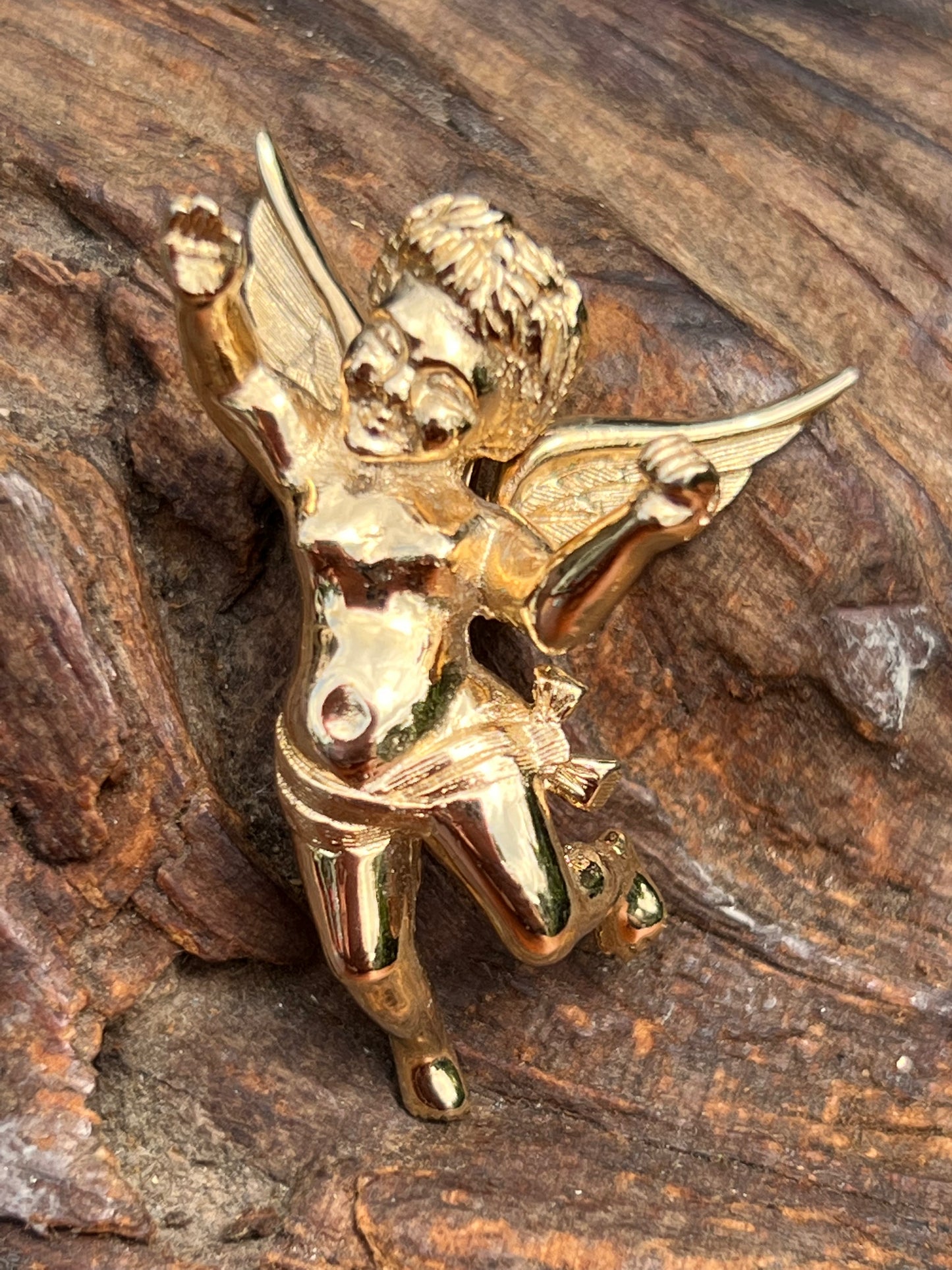 Vintage Boucher Putto Cherub Pin