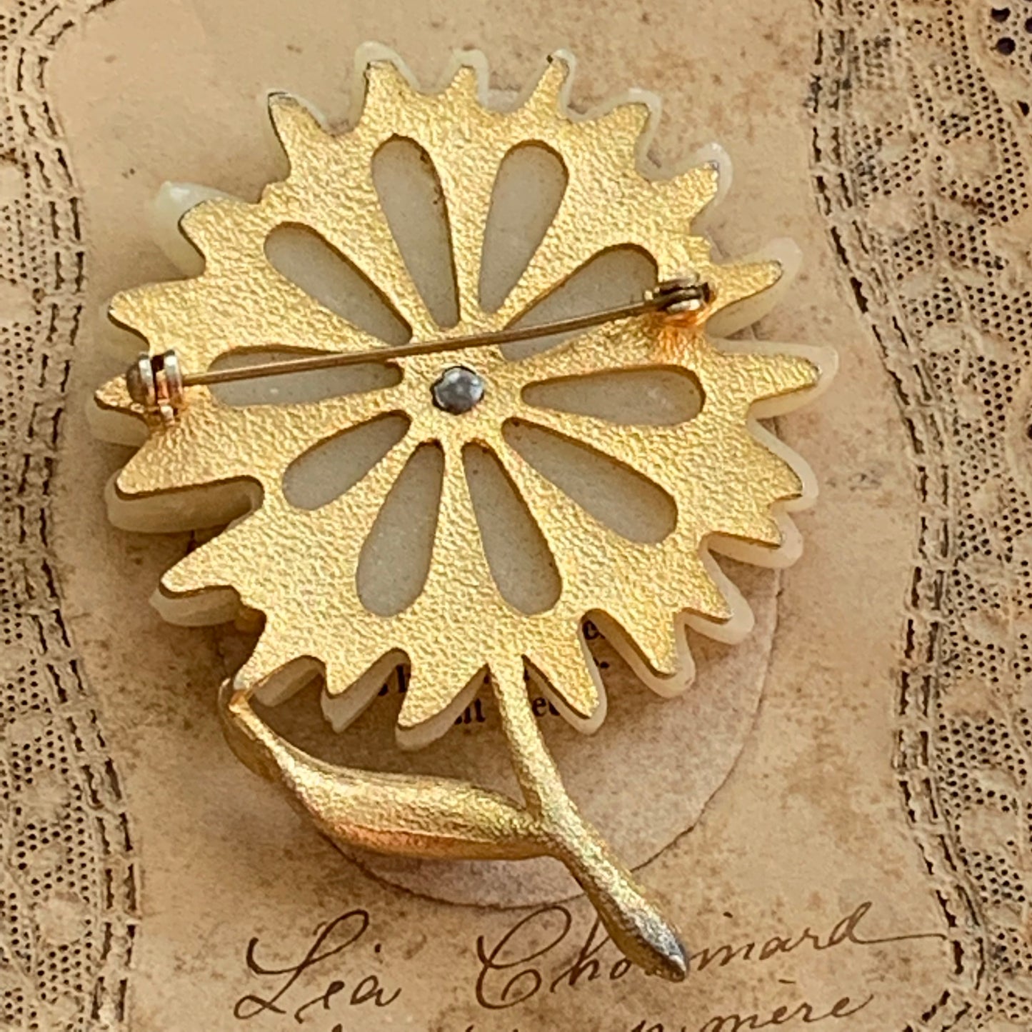 Vintage Unsigned Hattie Carnegie Thermoset Plastic Pin - Lady Slippers
