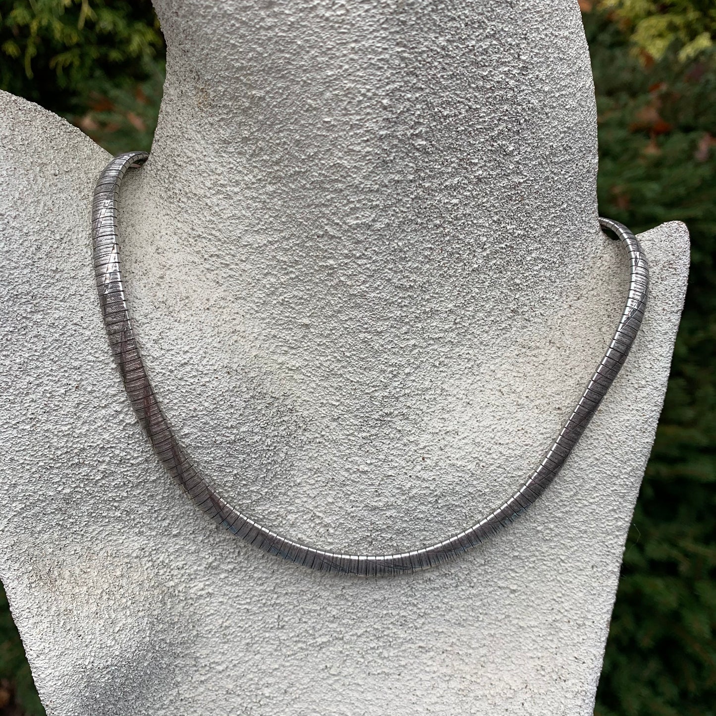 Vintage Italian Sterling Silver Collar Necklace