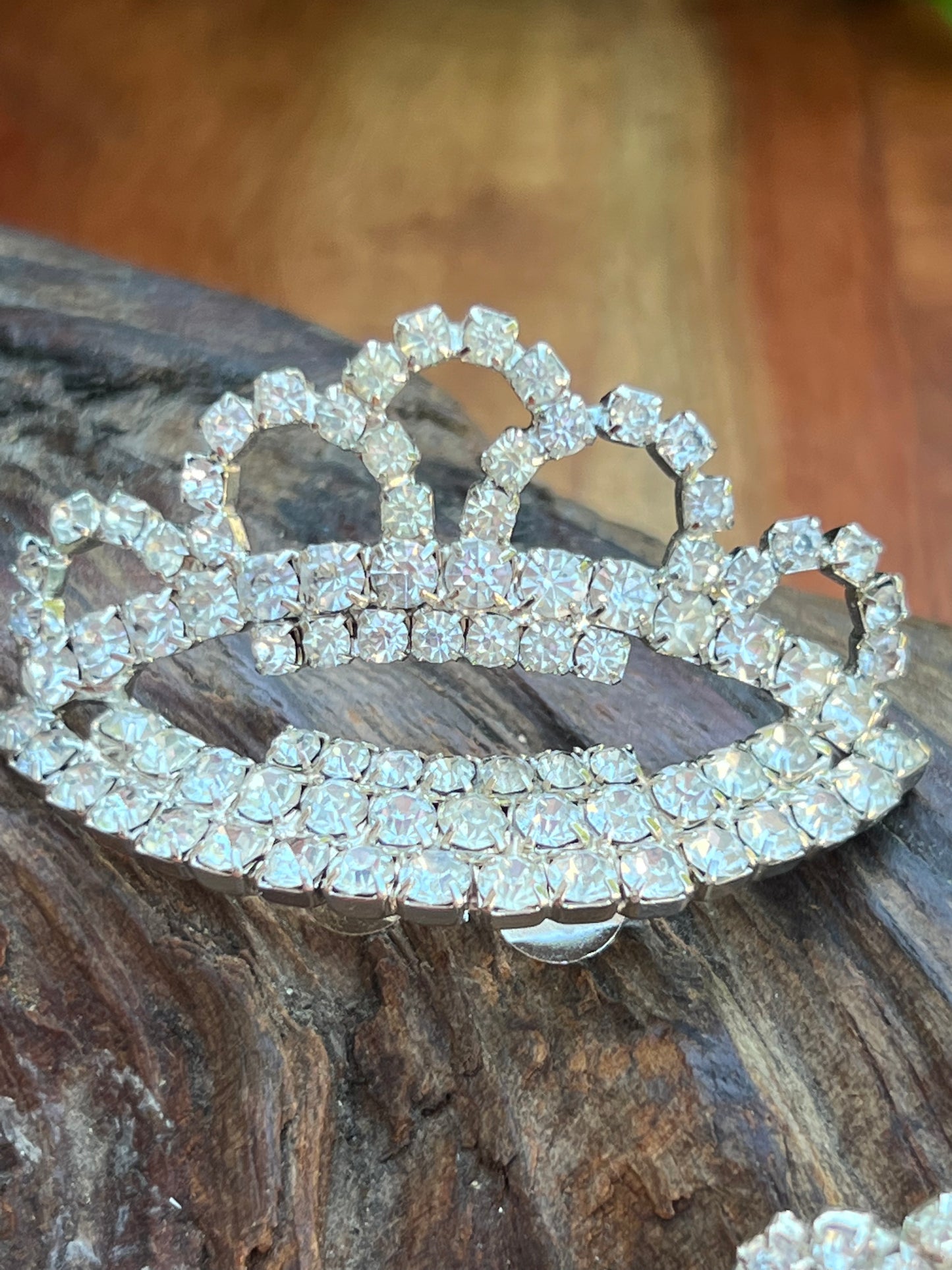 Vintage Princess Rhinestone Shoe Clips