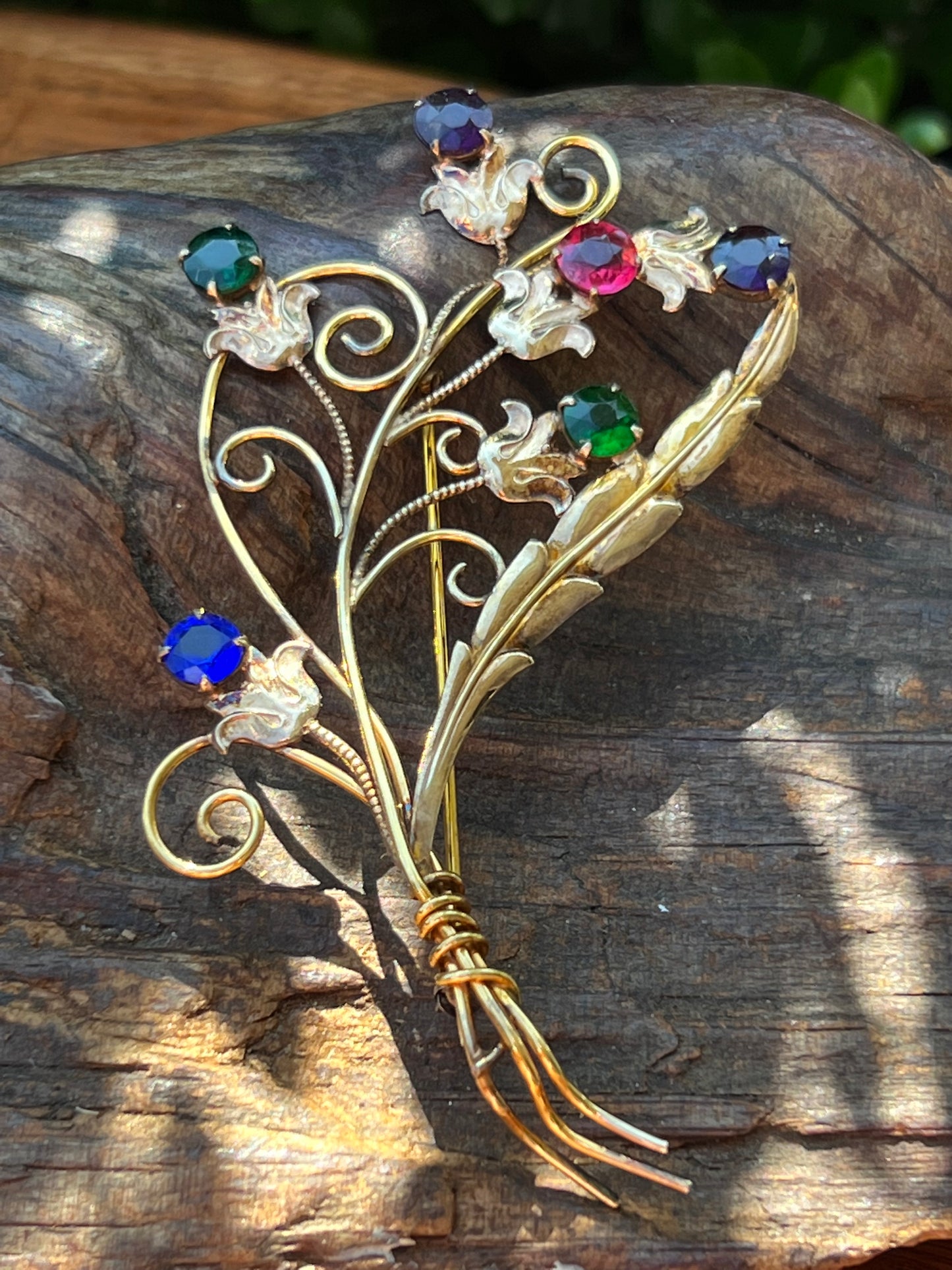 Vintage I Michelsen Gold Filled Stylized Floral Pin