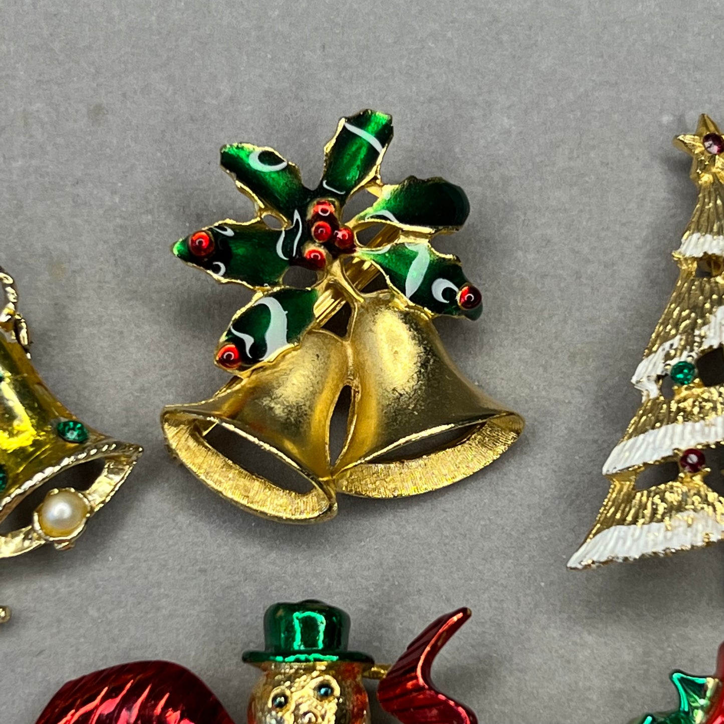 Collection of Vintage Christmas Pins
