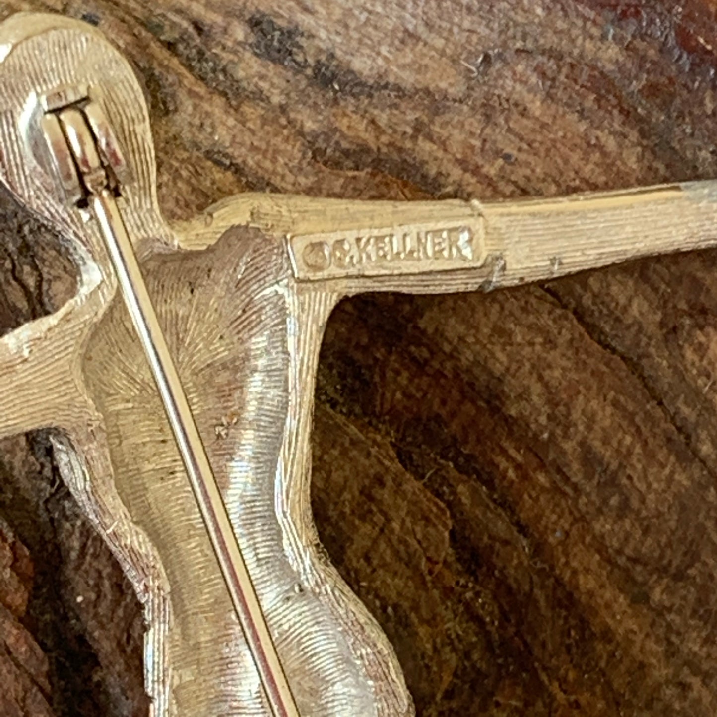 Vintage C. Kellner Gymnast Pin