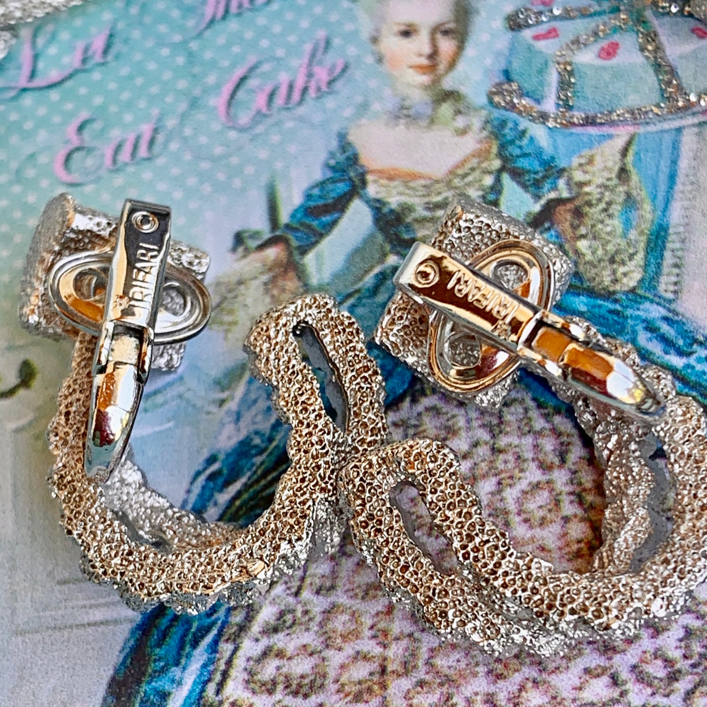 Vintage Trifari Cowgirl Bracelet & Earring Set