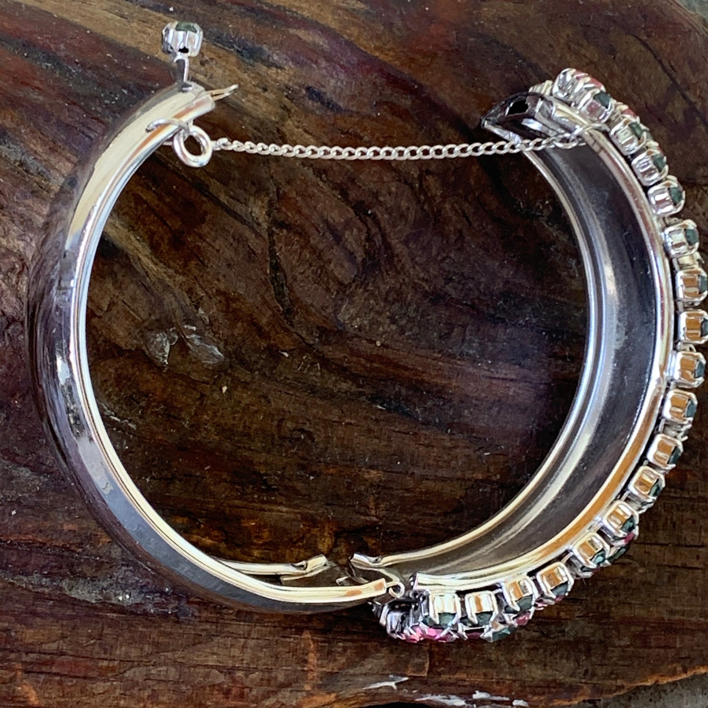 Vintage By Gale Rhinestone Cuff Bracelet