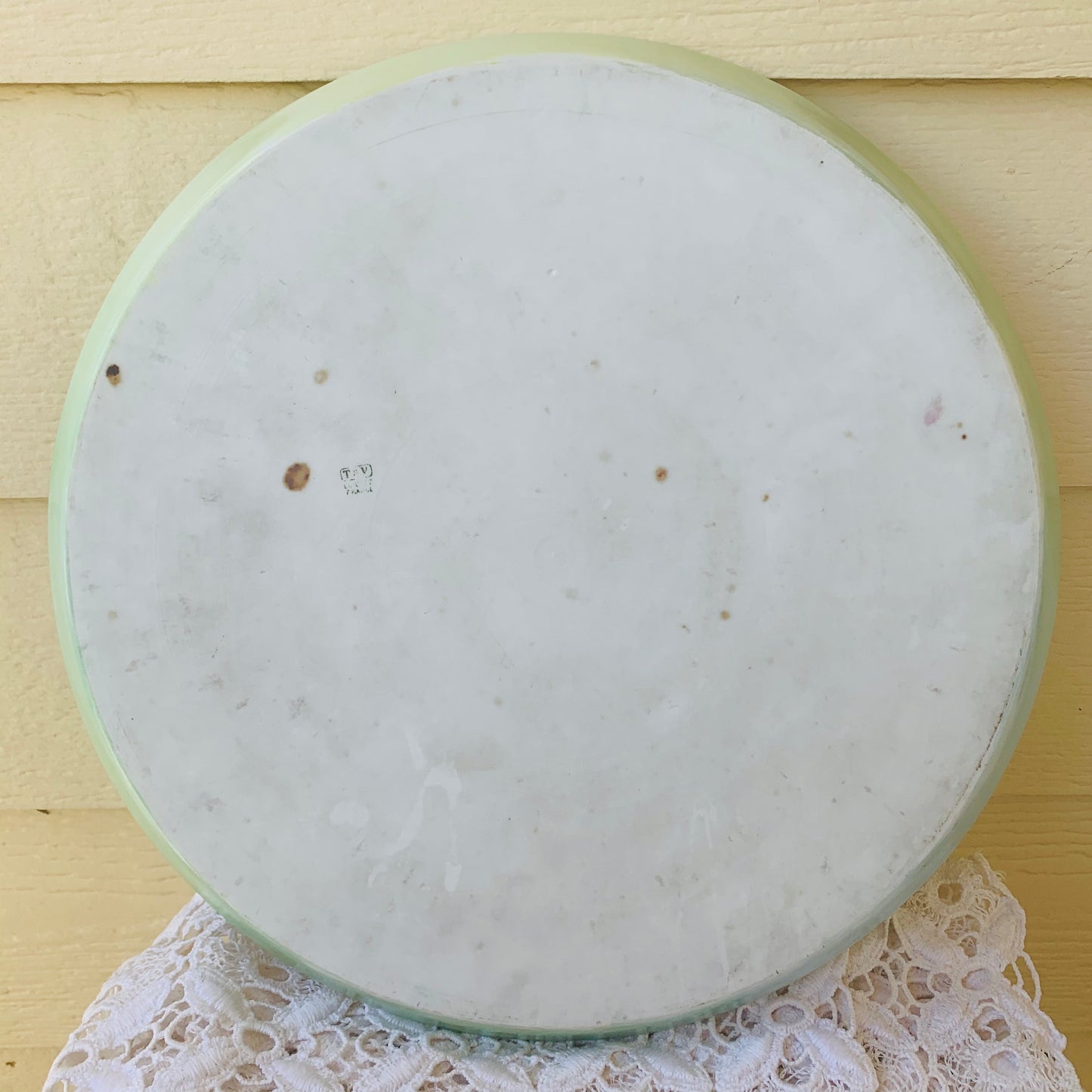 T & V Tressemanes & Vogt Limoges French Round Serving Dish Hand Painted