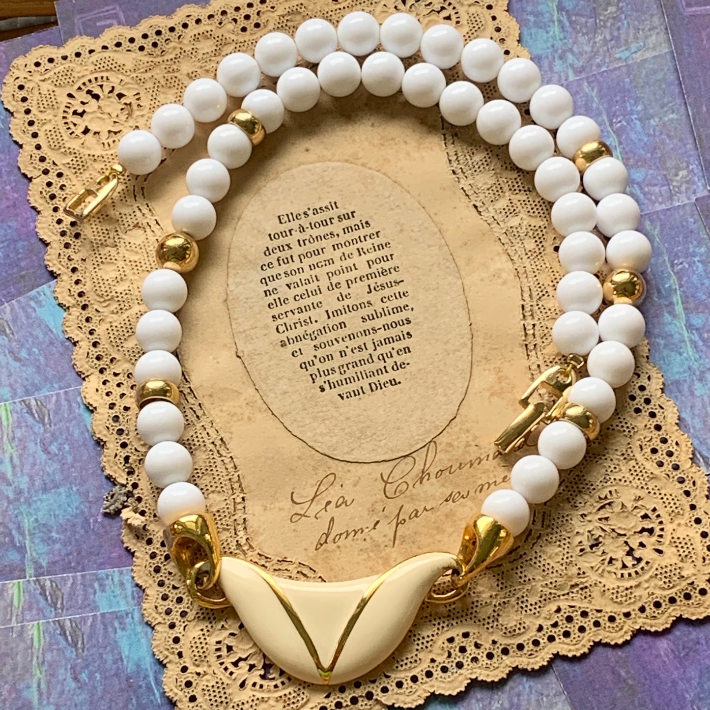 Vintage Napier Necklace - Lady Slippers
