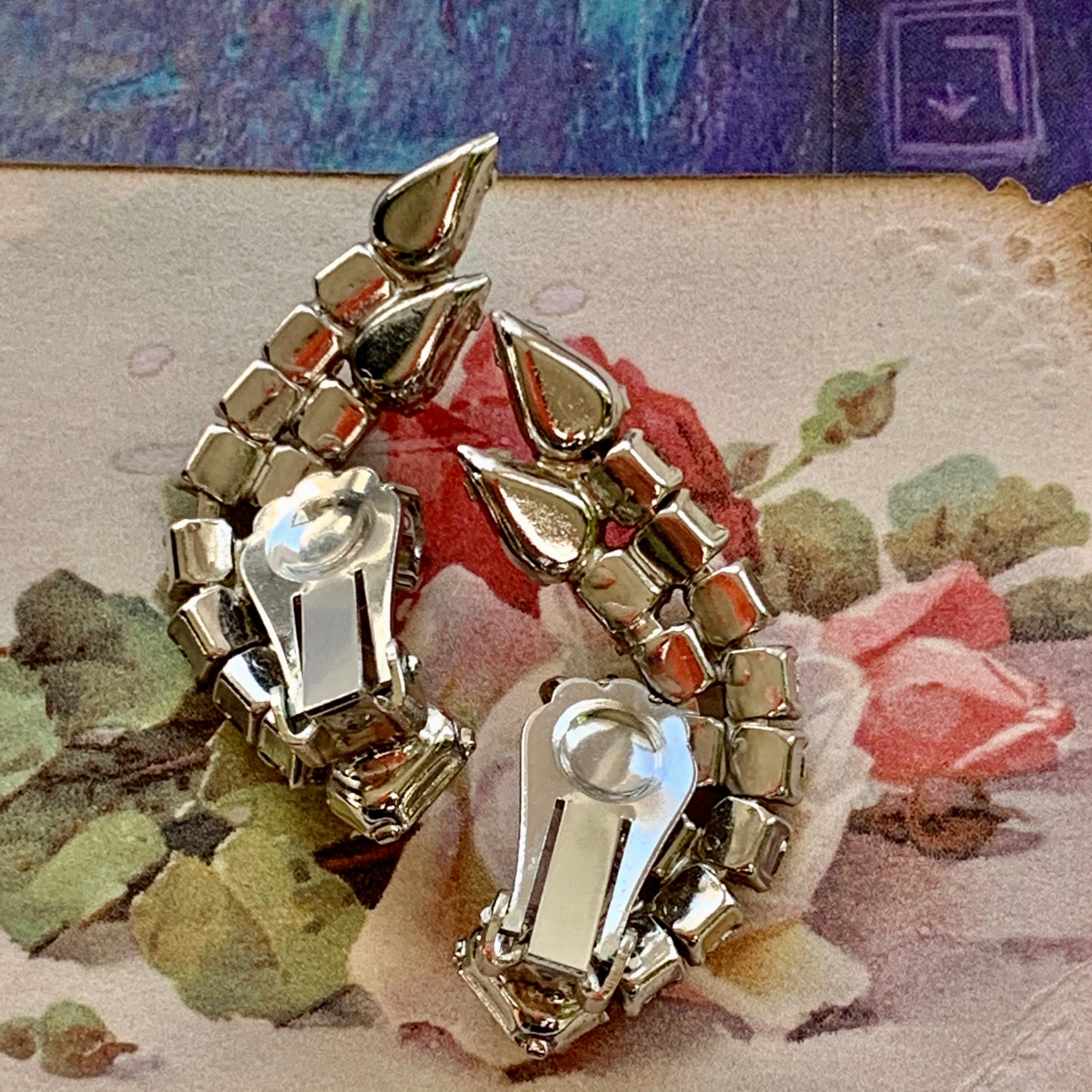 Vintage Sparkling Rhinestone Earrings - Lady Slippers