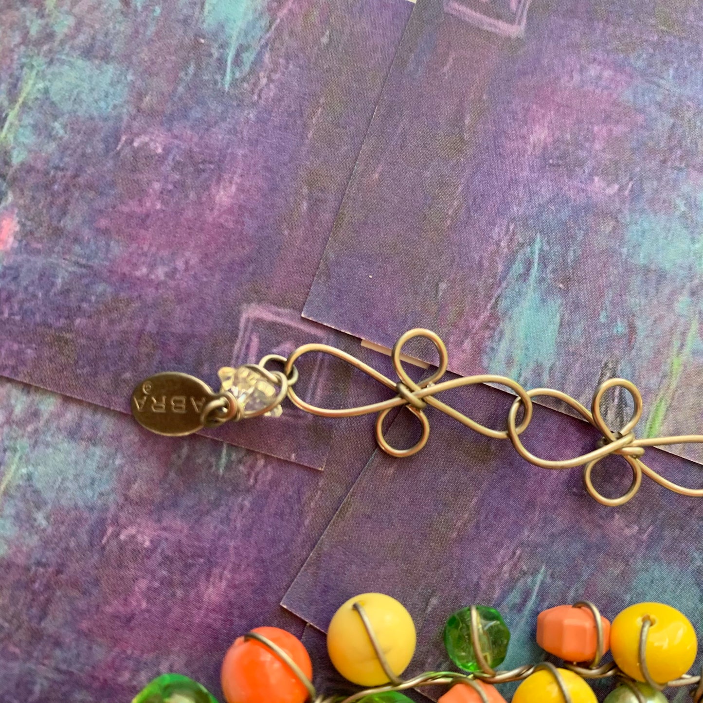 Abra Couture Handmade Necklace - Lady Slippers