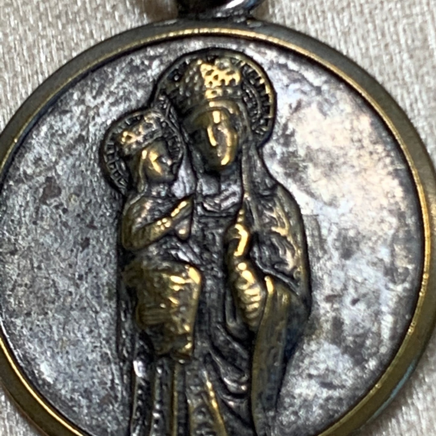 Saint Anne de Beaupre Relic Devotional Medal