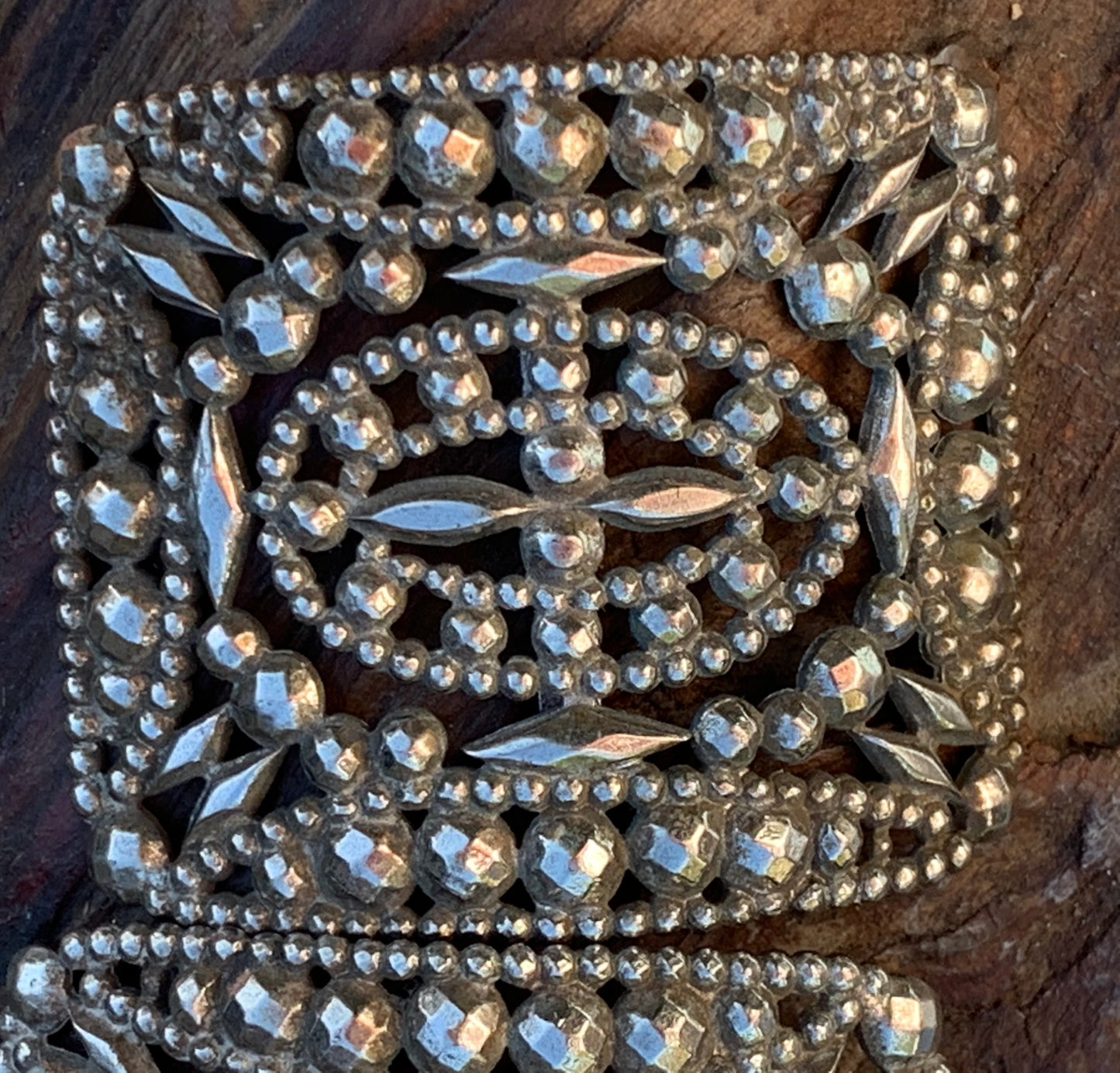 Two Victorian Cut Steel Sash Buckles