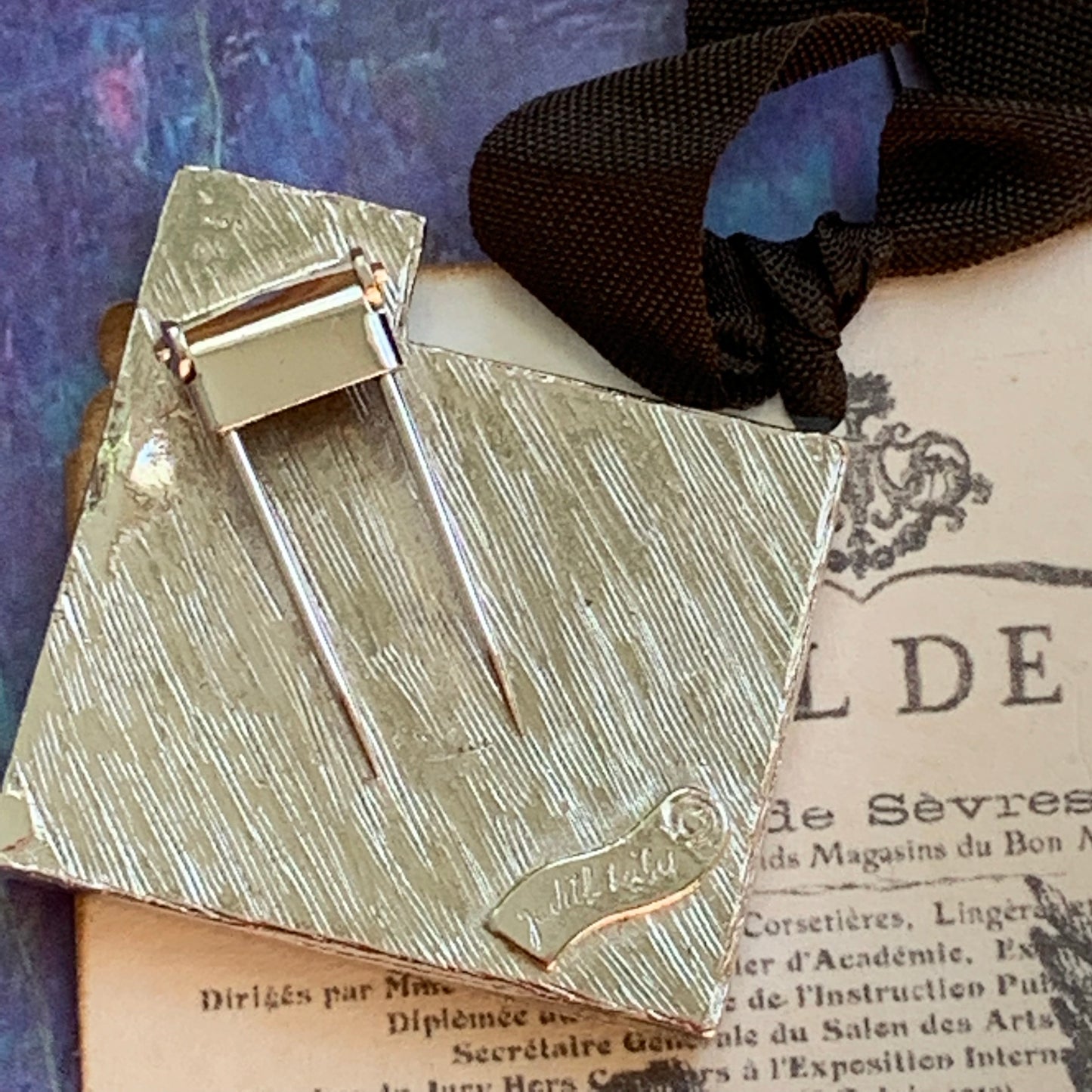 Vintage Judith Lieber Fur Clip - Lady Slippers