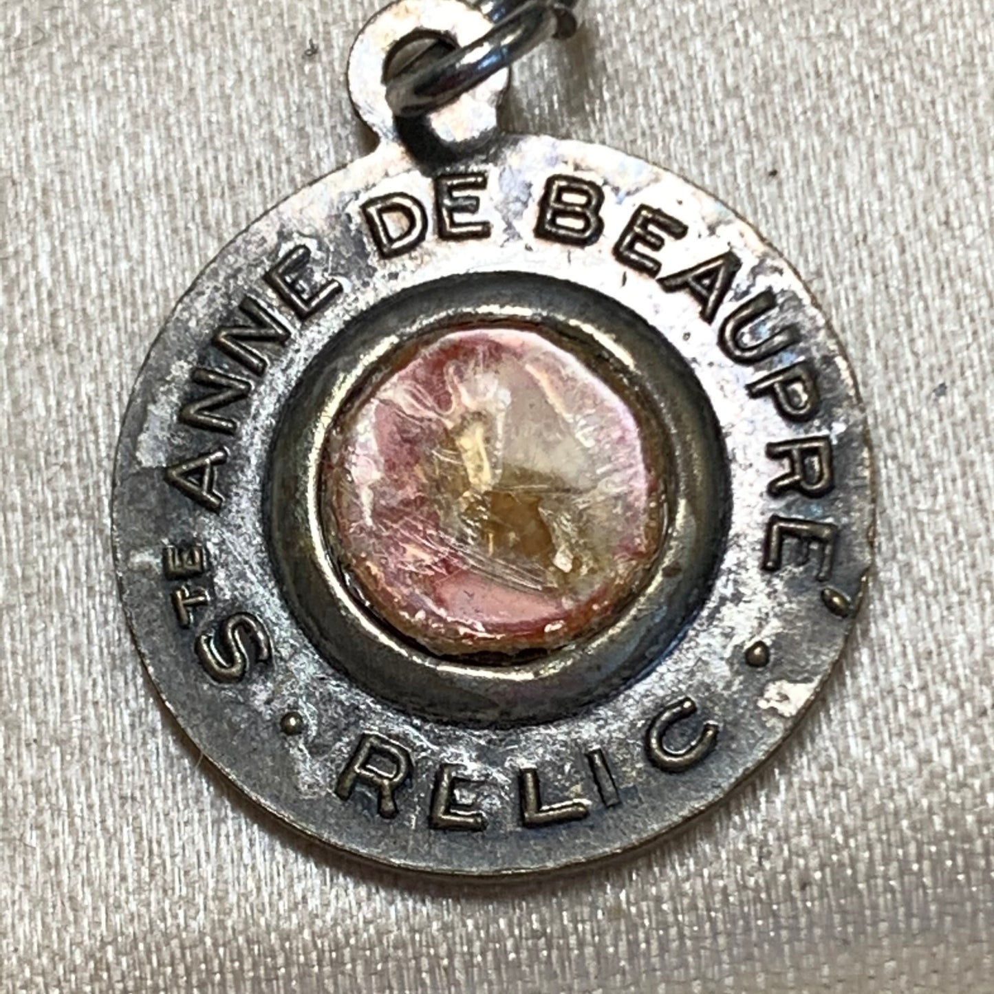 Saint Anne de Beaupre Relic Devotional Medal