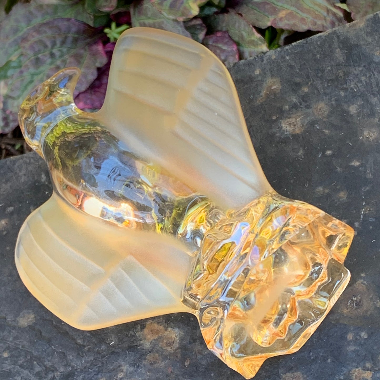 Crystal Bald Eagle Glass Figurine