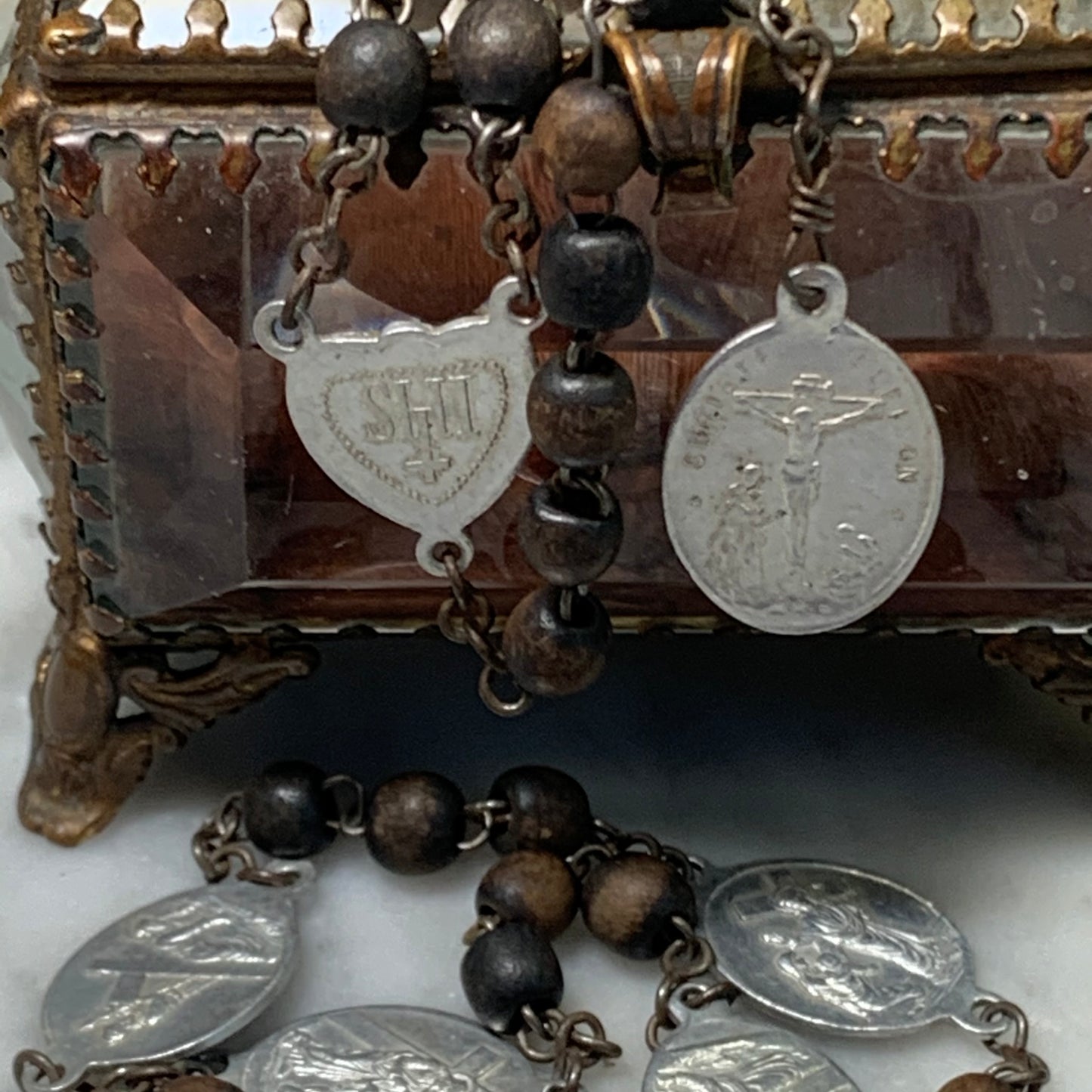 Antique French Mother of Sorrows Servite Rosary