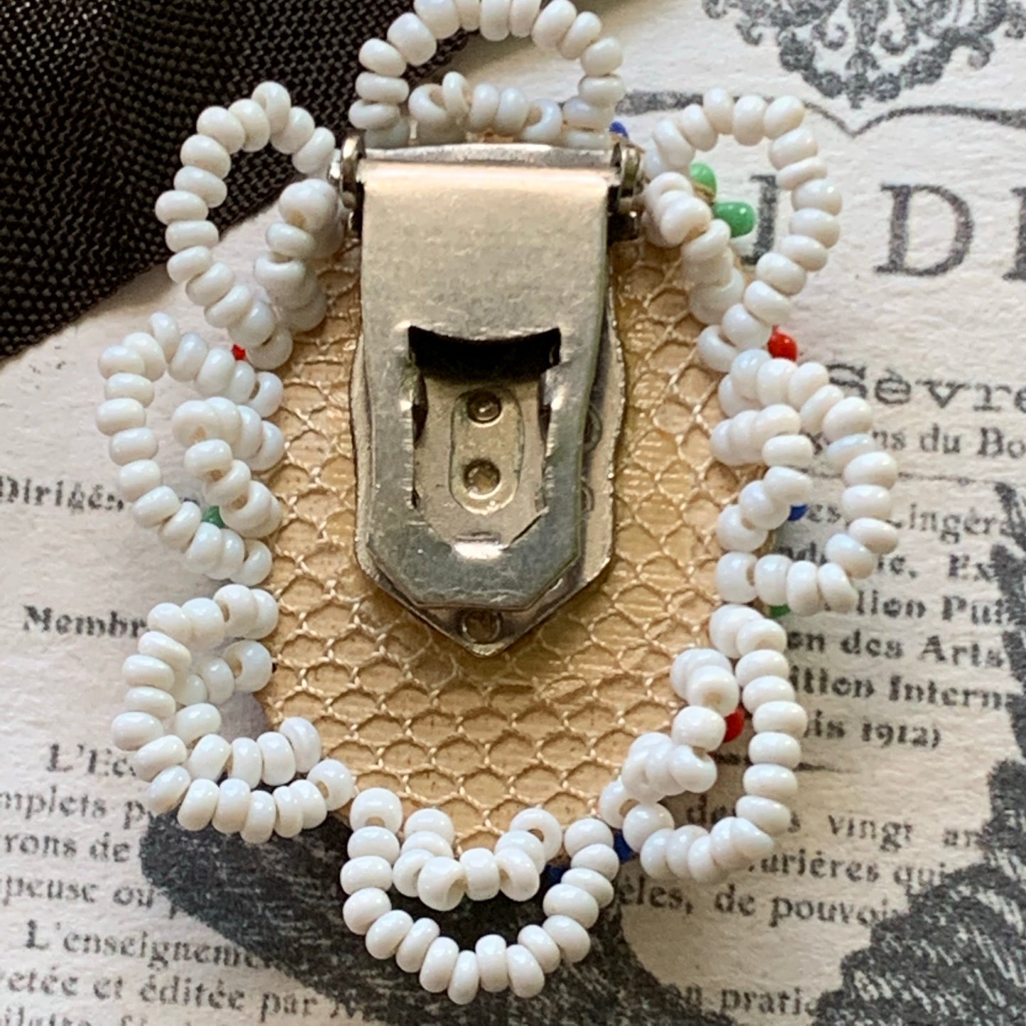 Vintage Hand Beaded Dress Clip - Lady Slippers