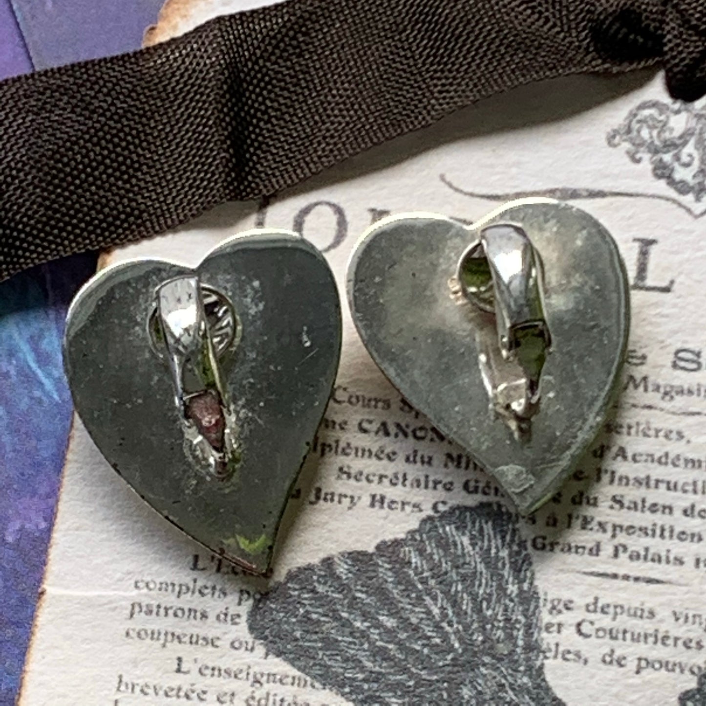 Sterling Silver Heart Earrings - Lady Slippers