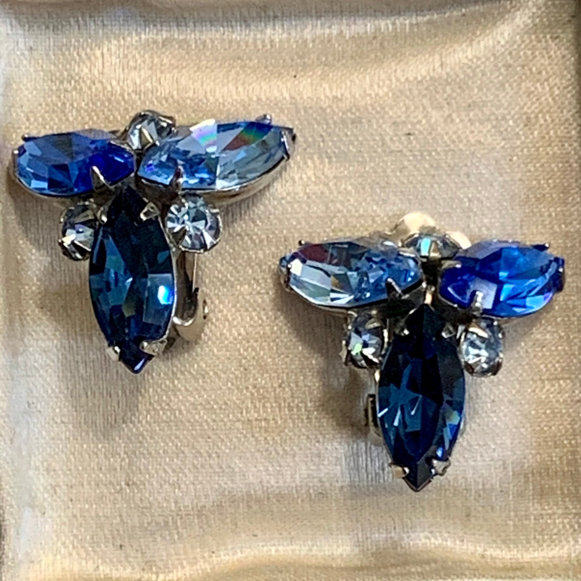 Vintage Vogue Rhinestone Earrings