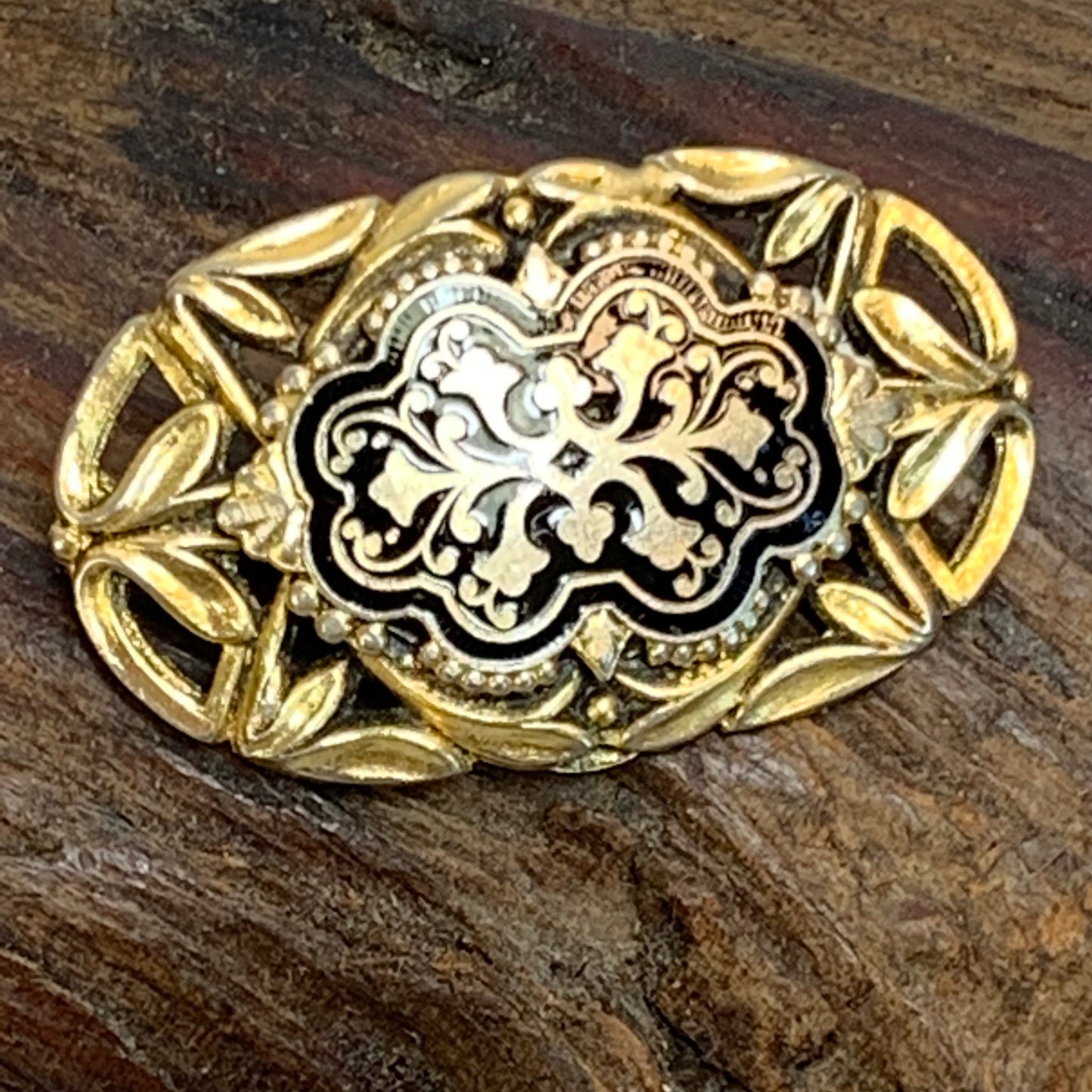 Vintage Freirich Damascene Pin