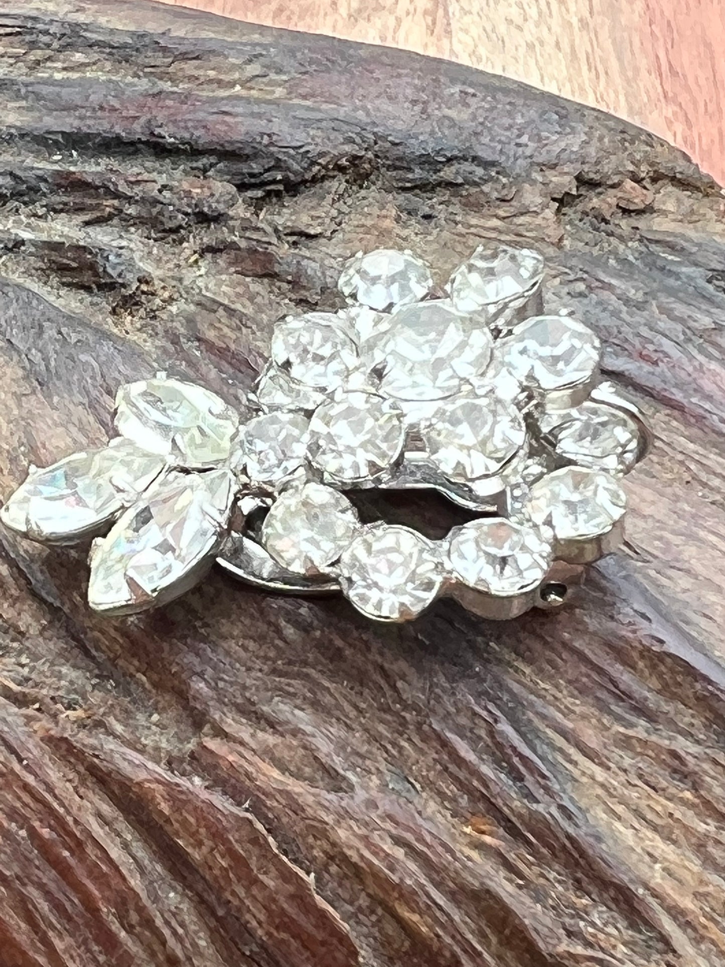 Vintage Delizza & Elster Juliana Matching Rhinestone Dress Clips