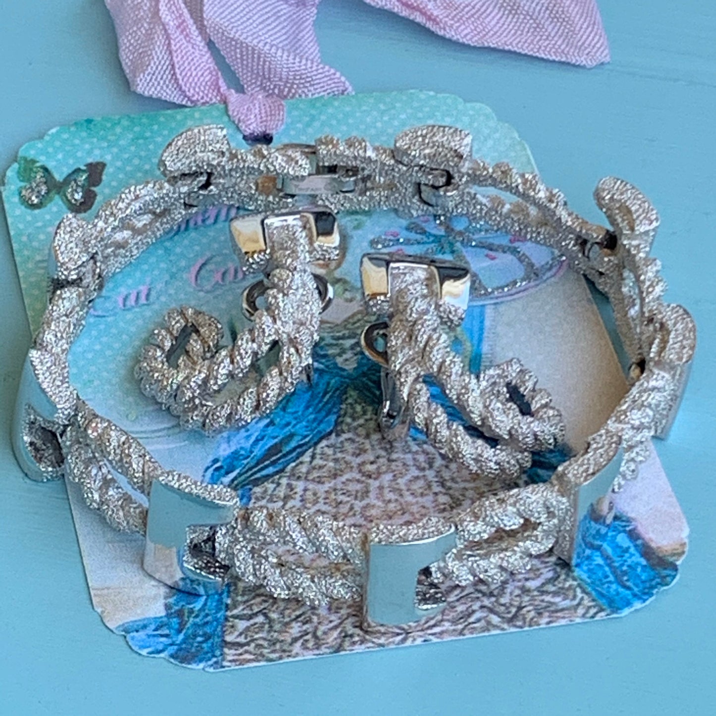 Vintage Trifari Cowgirl Bracelet & Earring Set