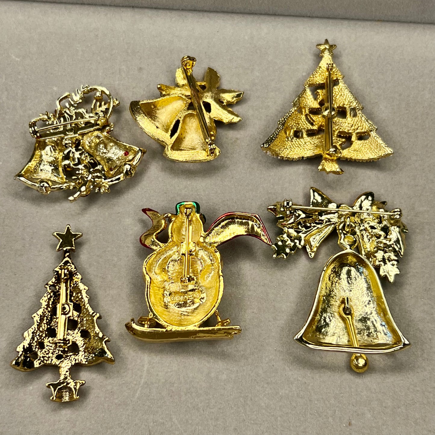 Collection of Vintage Christmas Pins