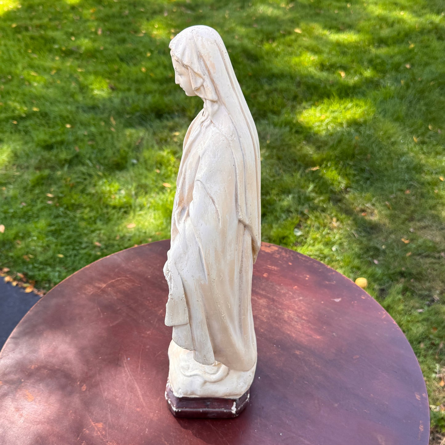 Antique Mary Chalkware Statue