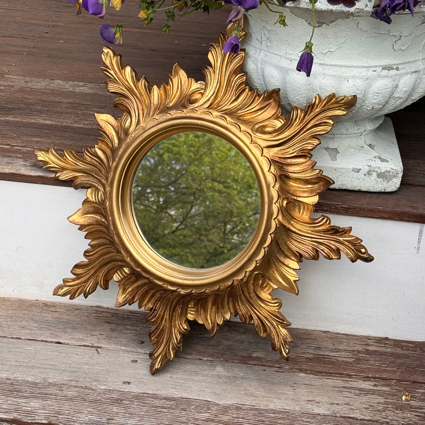 Mid Century Modern Italian Starburst Mirror