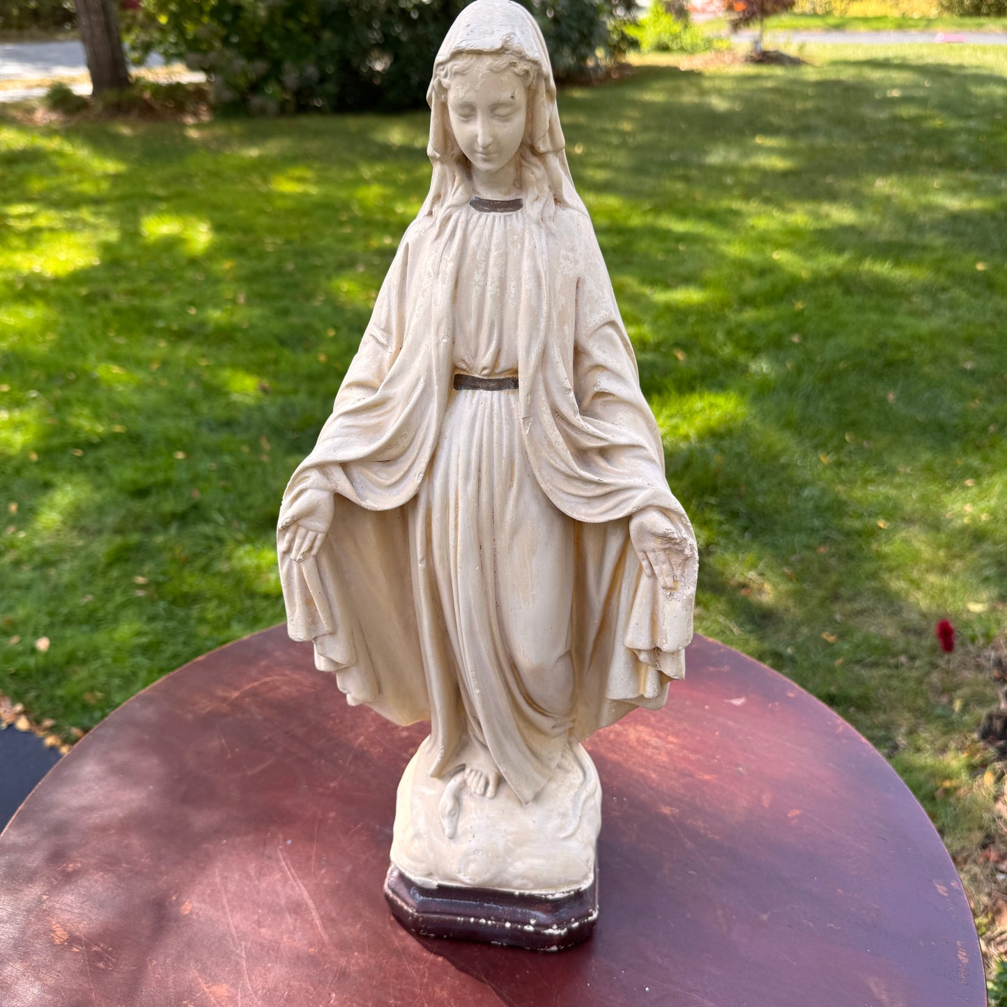 Antique Mary Chalkware Statue