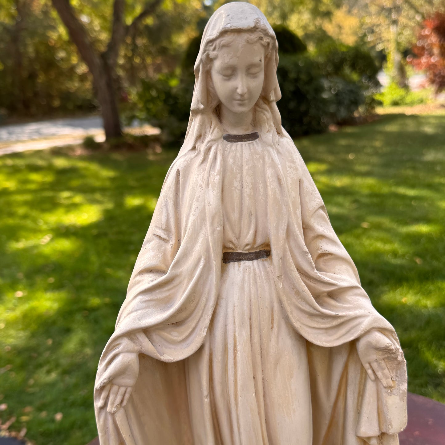 Antique Mary Chalkware Statue