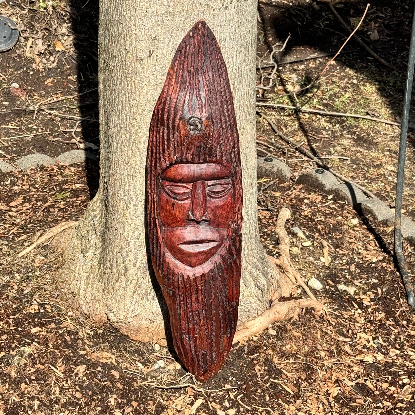 Vintage Carved Wood Folk Art Tree Spirit