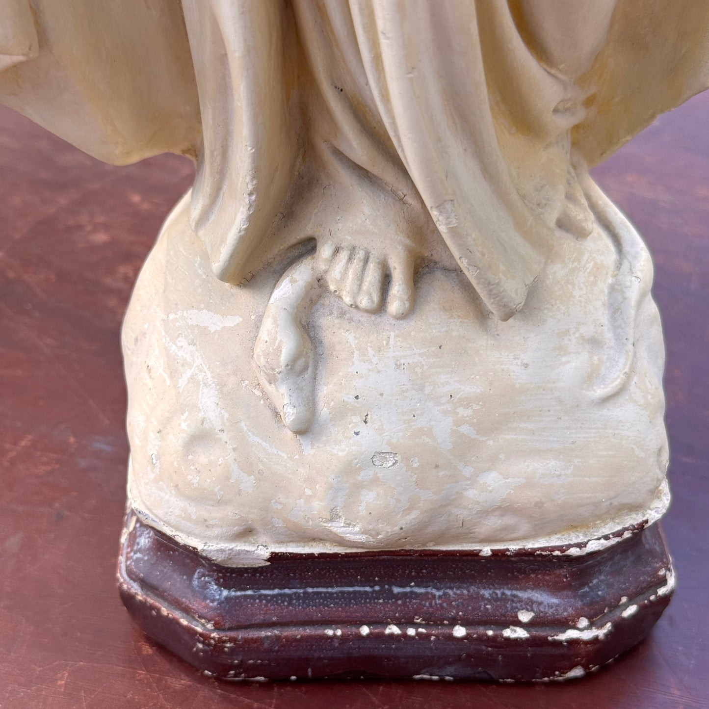 Antique Mary Chalkware Statue