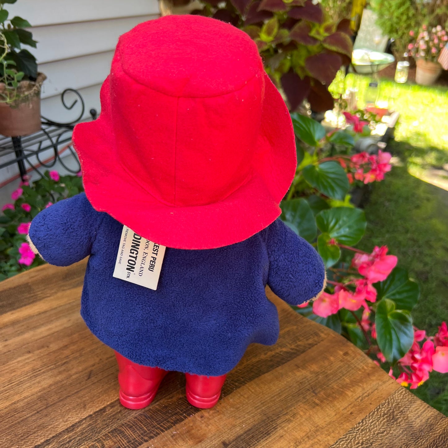 Paddington Bear 15" Blue Coat Red Hat & Boots by Rainbow Designs