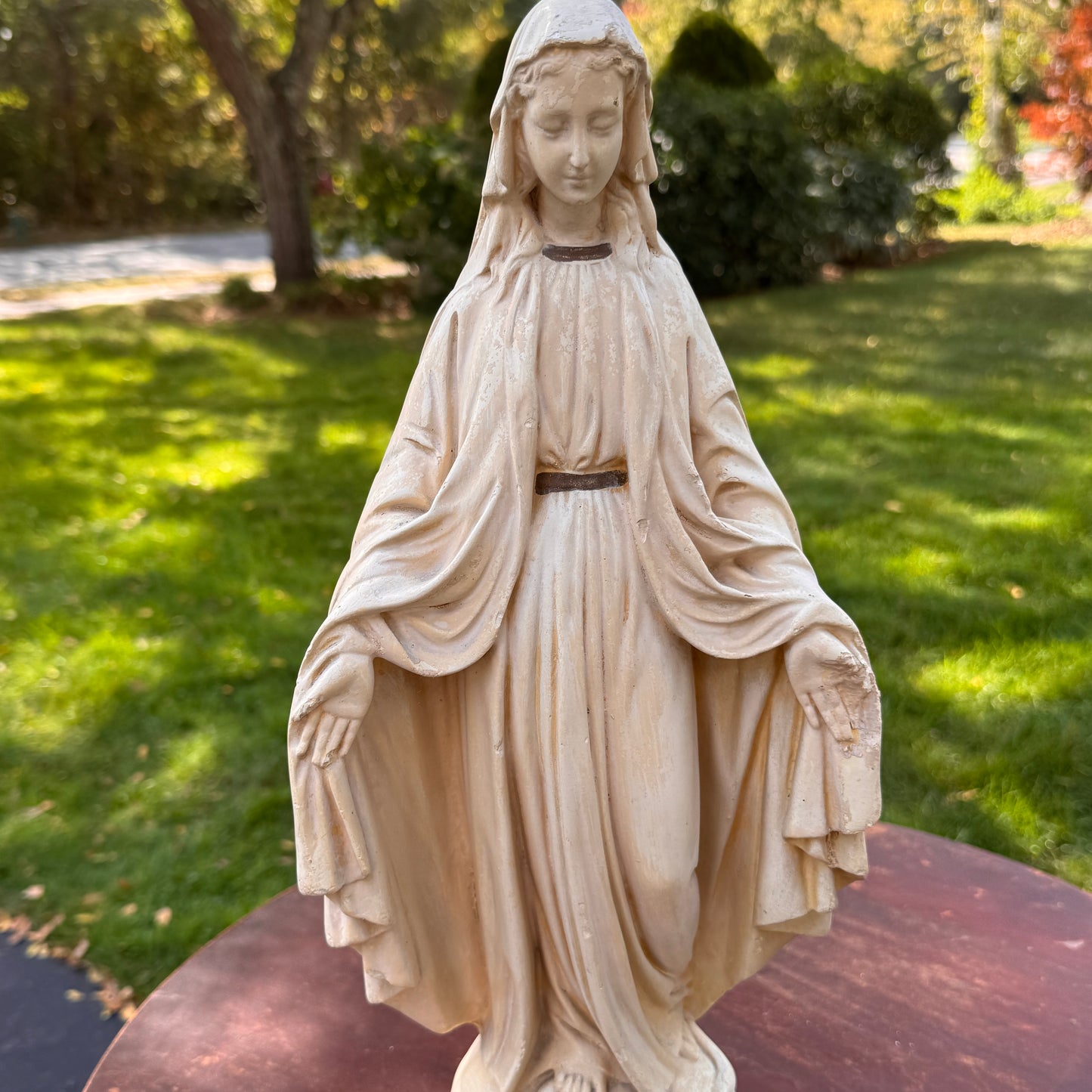 Antique Mary Chalkware Statue