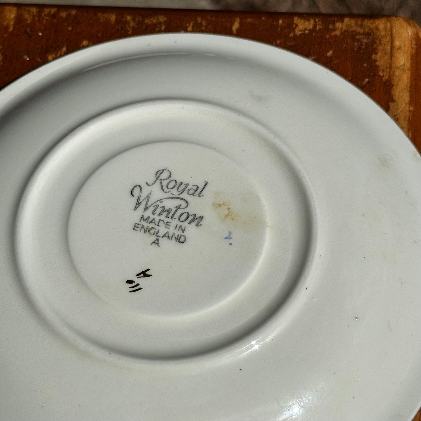 Vintage Royal Winton Black Crocus Tea Cup & Saucer